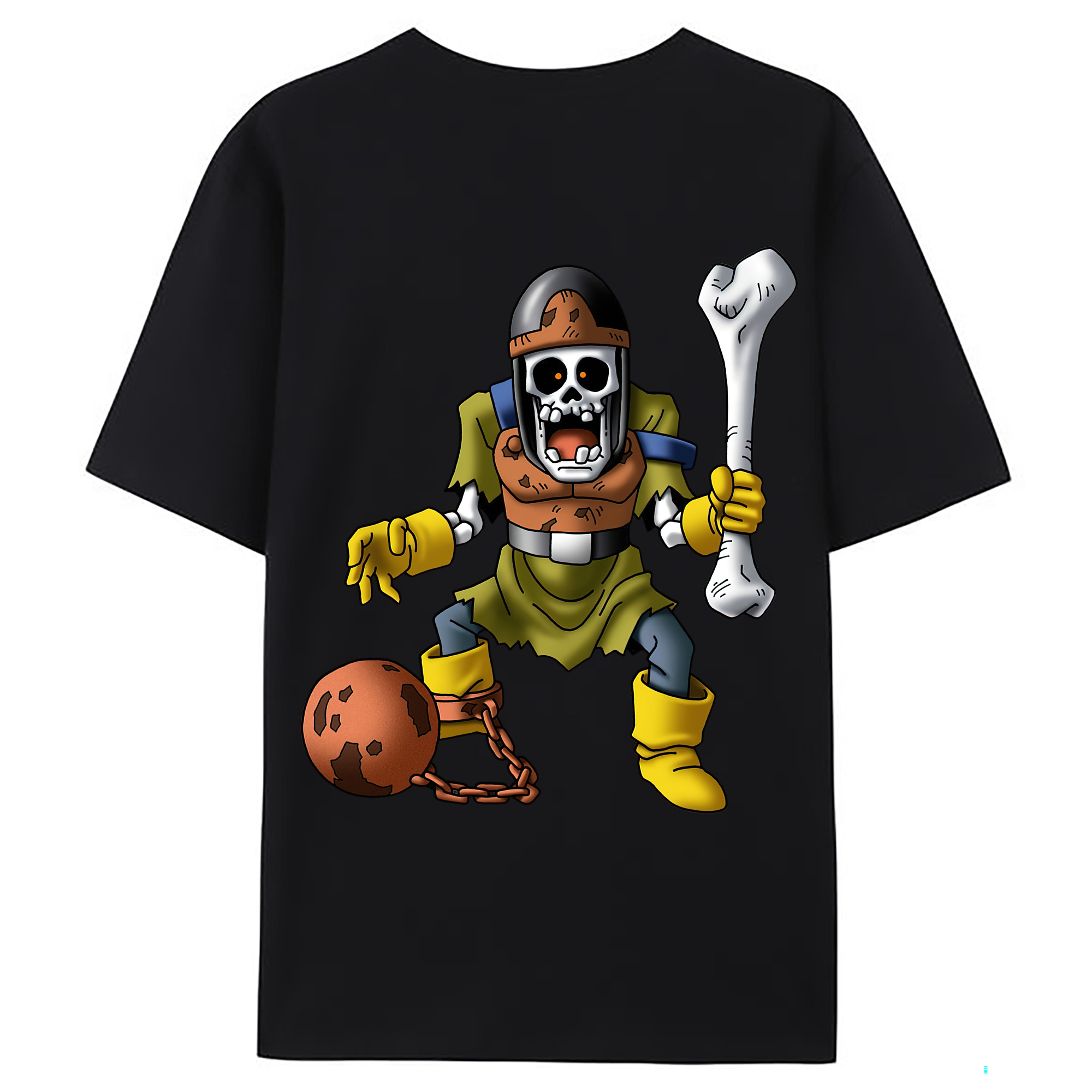（画像用） ドラゴンクエスト Doragon Kuesuto Dragon Quest 綿100％ メンズ半袖Tシャツ（バックプリント） 通気性