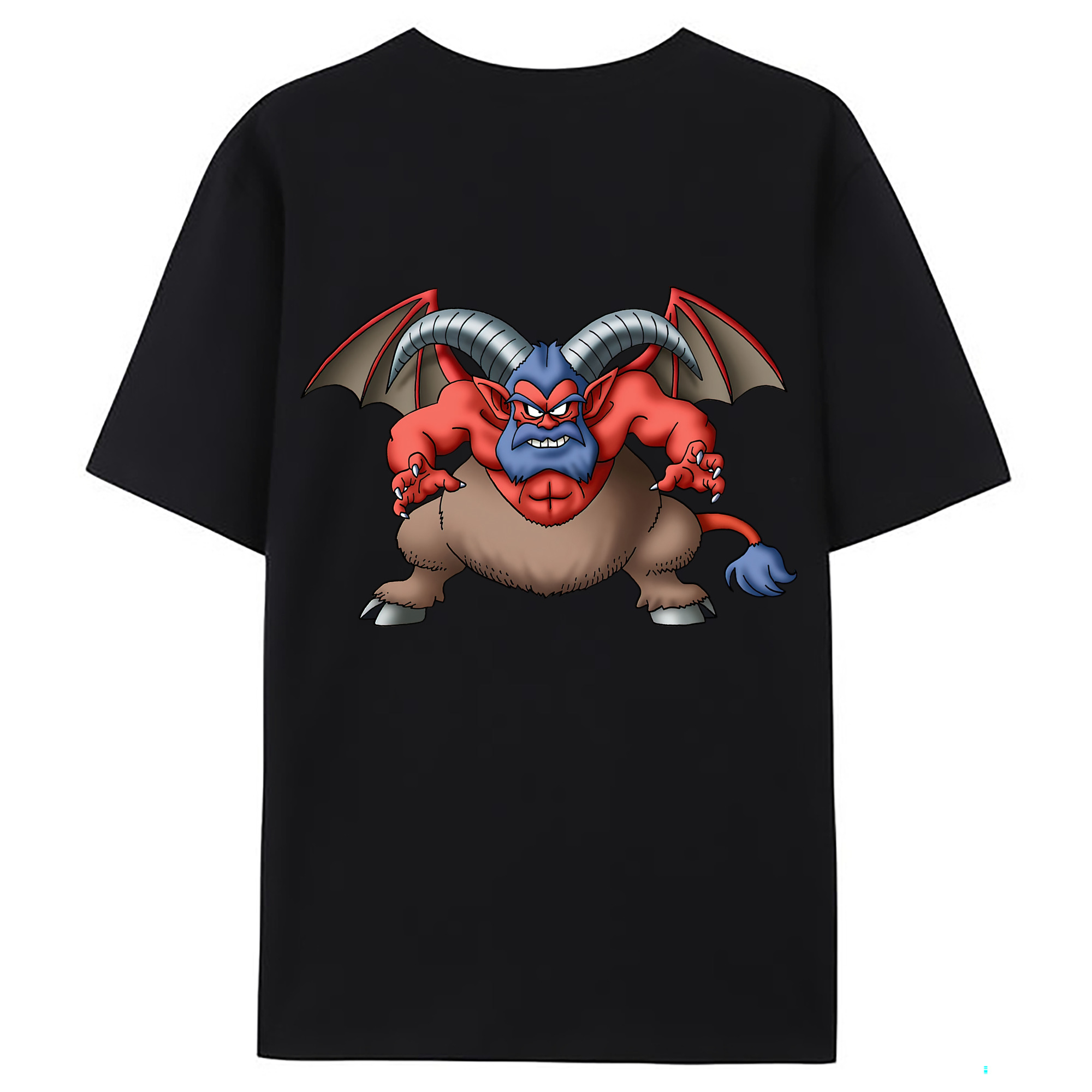 （画像用） ドラゴンクエスト Doragon Kuesuto Dragon Quest 綿100％ メンズ半袖Tシャツ（バックプリント） 通気性
