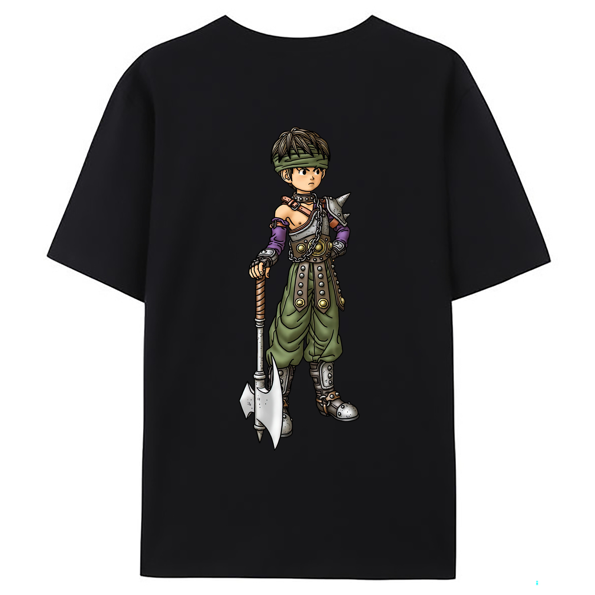 （画像用） ドラゴンクエスト Doragon Kuesuto Dragon Quest 綿100％ メンズ半袖Tシャツ（バックプリント） 通気性