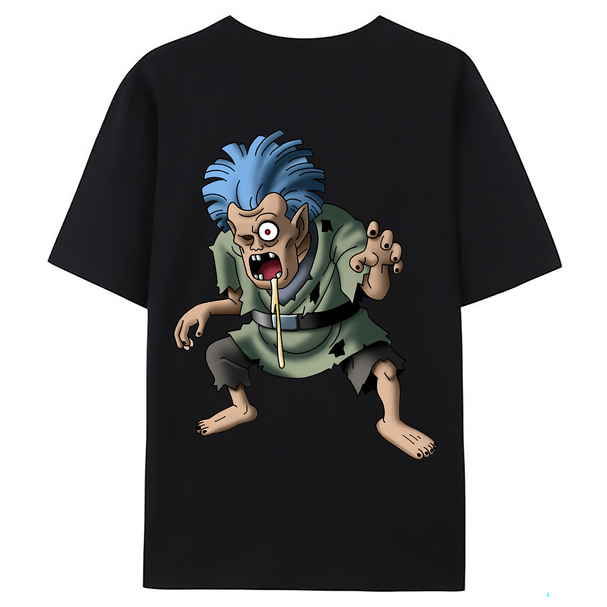 （画像用） ドラゴンクエスト Doragon Kuesuto Dragon Quest 綿100％ メンズ半袖Tシャツ（バックプリント） 通気性