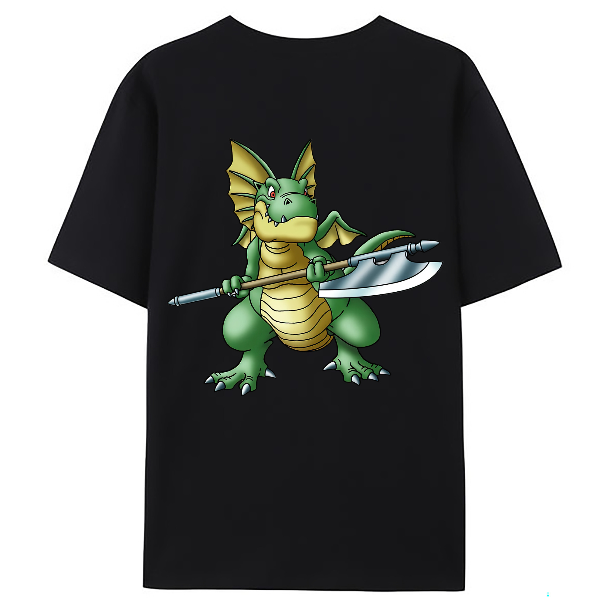 （画像用） ドラゴンクエスト Doragon Kuesuto Dragon Quest 綿100％ メンズ半袖Tシャツ（バックプリント） 通気性