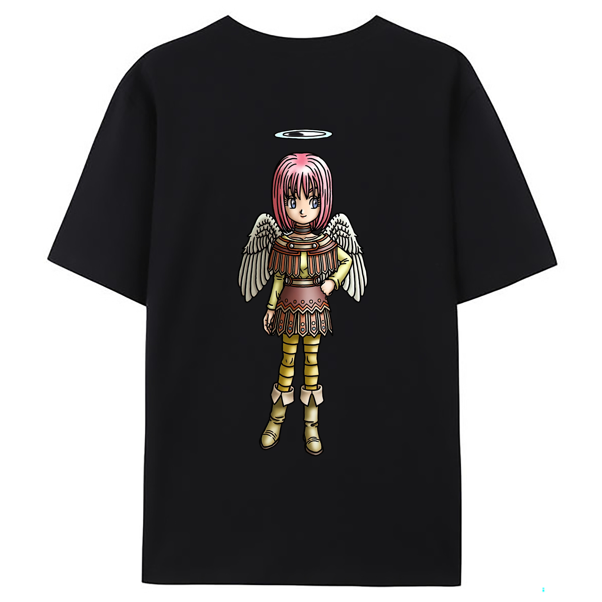 （画像用） ドラゴンクエスト Doragon Kuesuto Dragon Quest 綿100％ メンズ半袖Tシャツ（バックプリント） 通気性