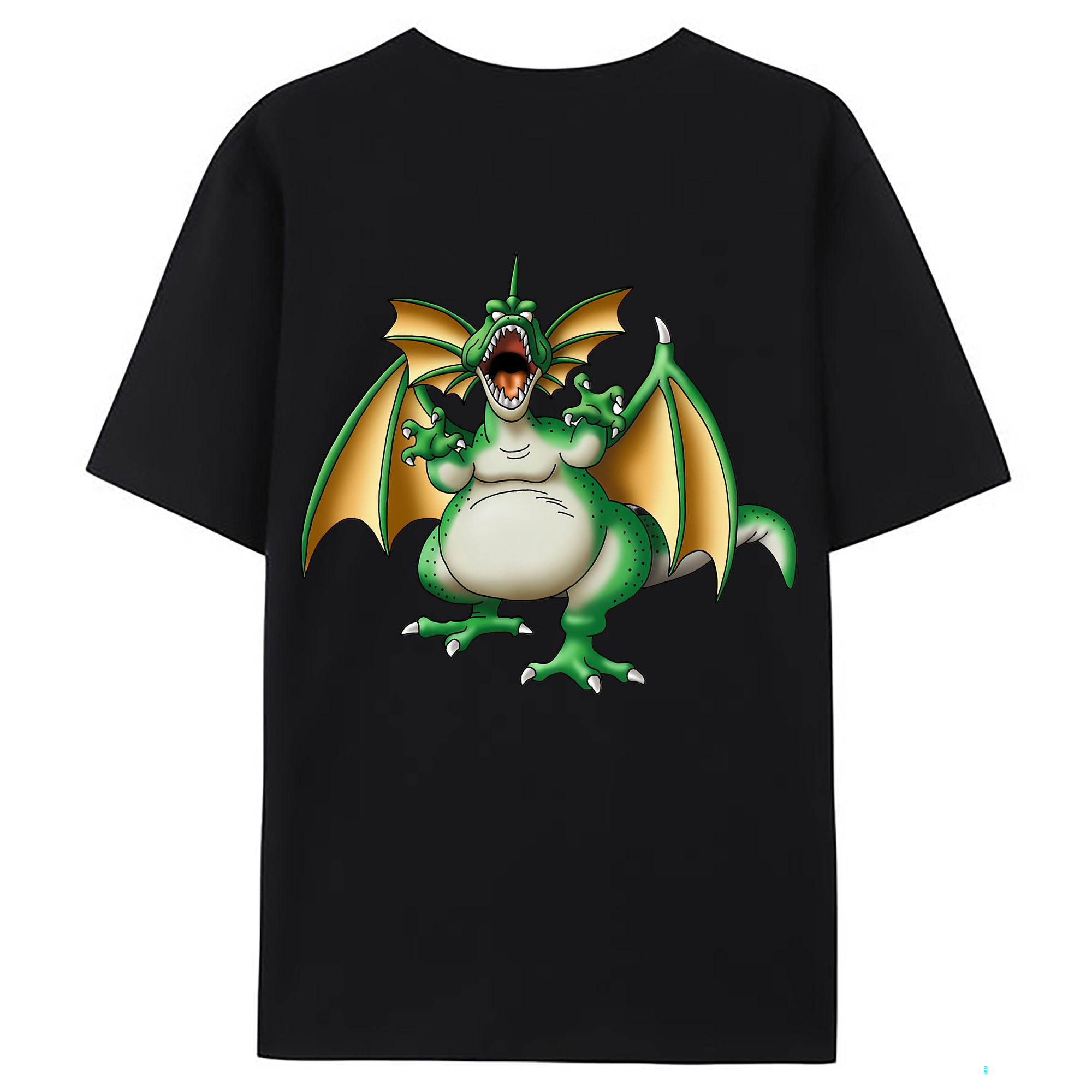 （画像用） ドラゴンクエスト Doragon Kuesuto Dragon Quest 綿100％ メンズ半袖Tシャツ（バックプリント） 通気性