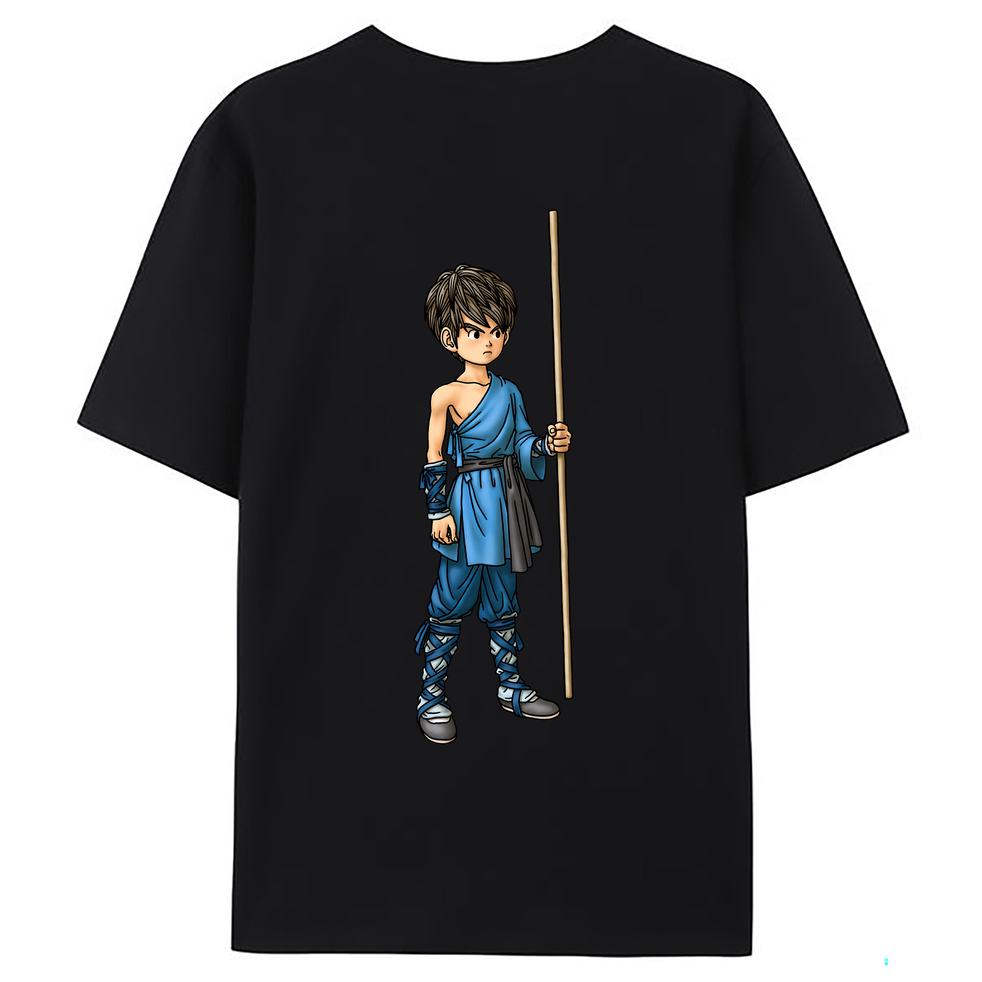 （画像用） ドラゴンクエスト Doragon Kuesuto Dragon Quest 綿100％ メンズ半袖Tシャツ（バックプリント） 通気性