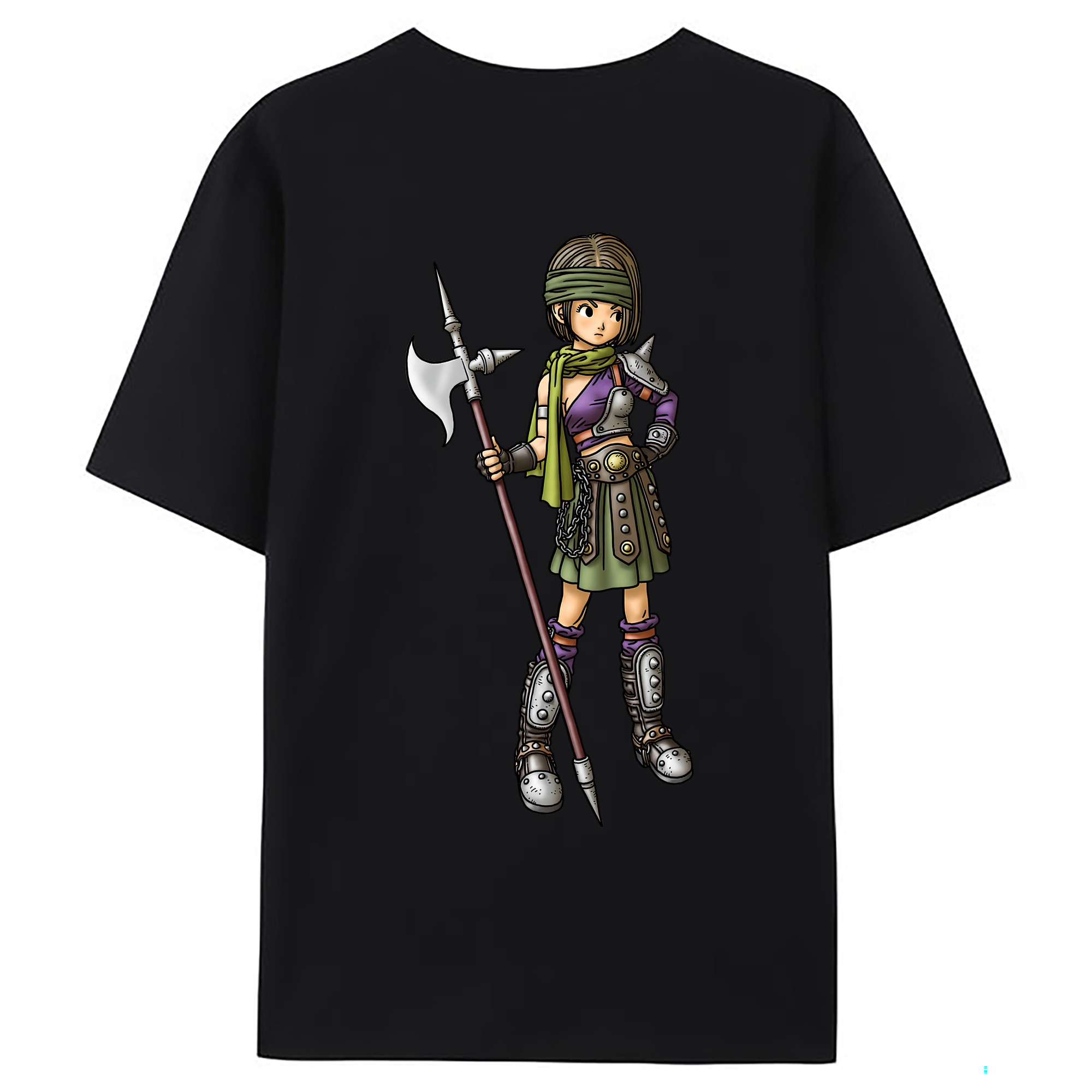 （画像用） ドラゴンクエスト Doragon Kuesuto Dragon Quest 綿100％ メンズ半袖Tシャツ（バックプリント） 通気性