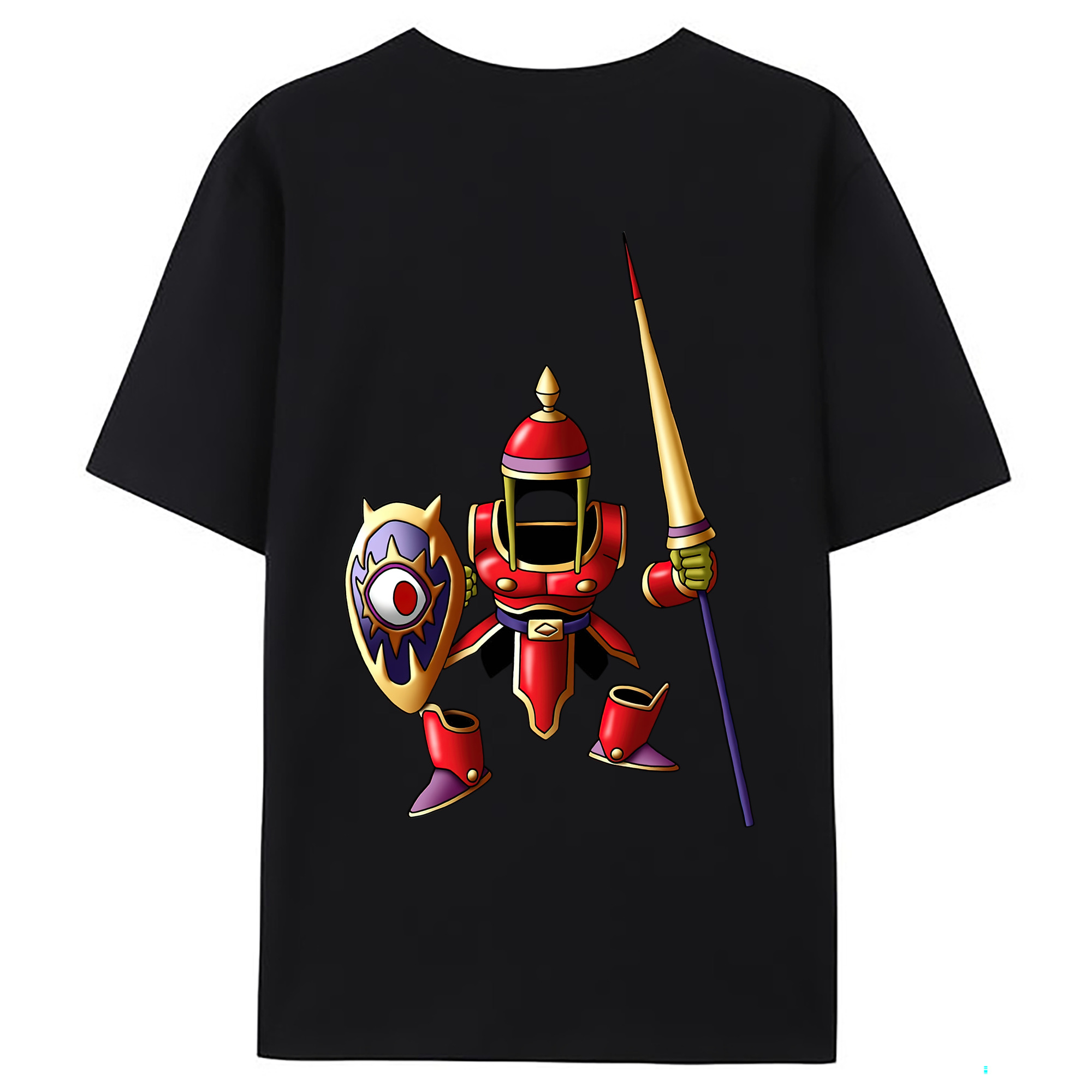 （画像用） ドラゴンクエスト Doragon Kuesuto Dragon Quest 綿100％ メンズ半袖Tシャツ（バックプリント） 通気性