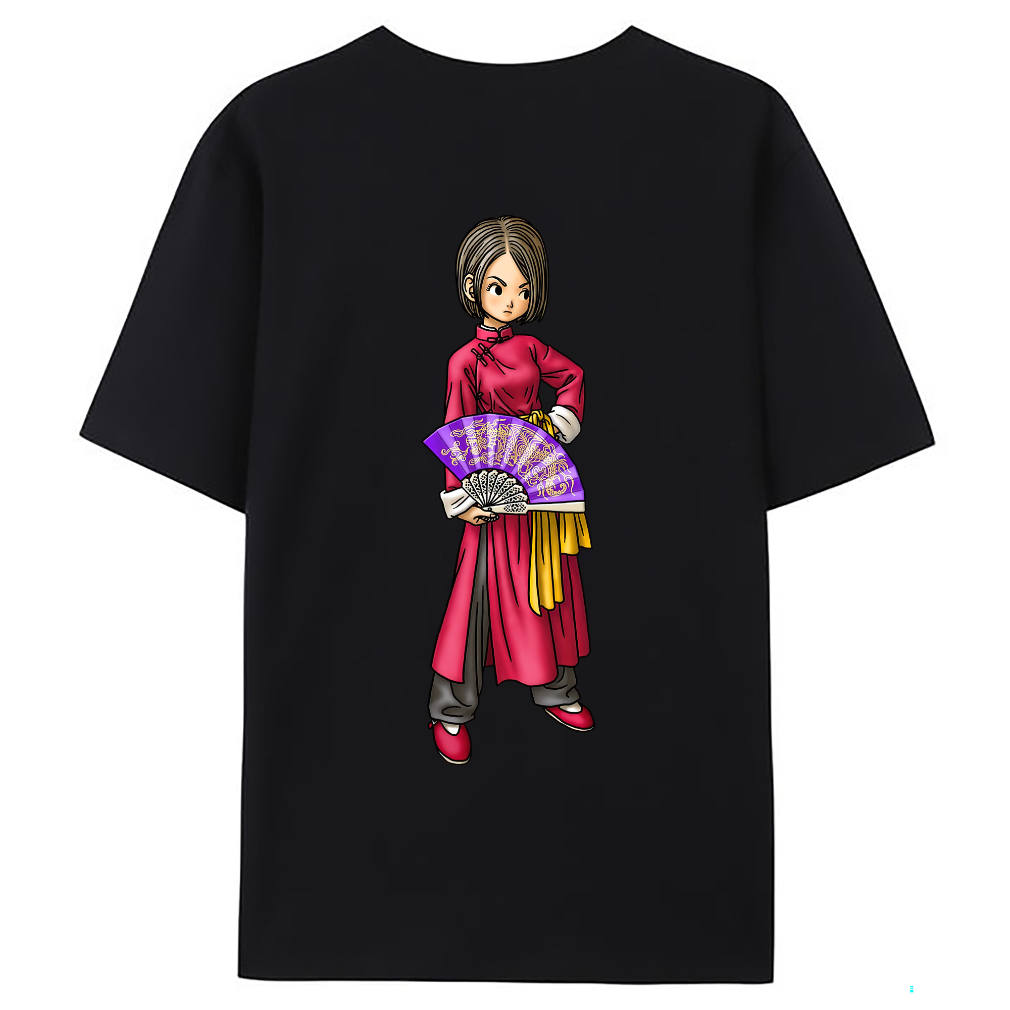 （画像用） ドラゴンクエスト Doragon Kuesuto Dragon Quest 綿100％ メンズ半袖Tシャツ（バックプリント） 通気性