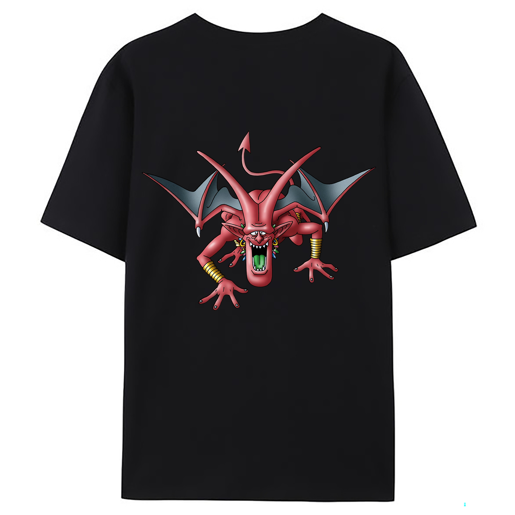 （画像用） ドラゴンクエスト Doragon Kuesuto Dragon Quest 綿100％ メンズ半袖Tシャツ（バックプリント） 通気性