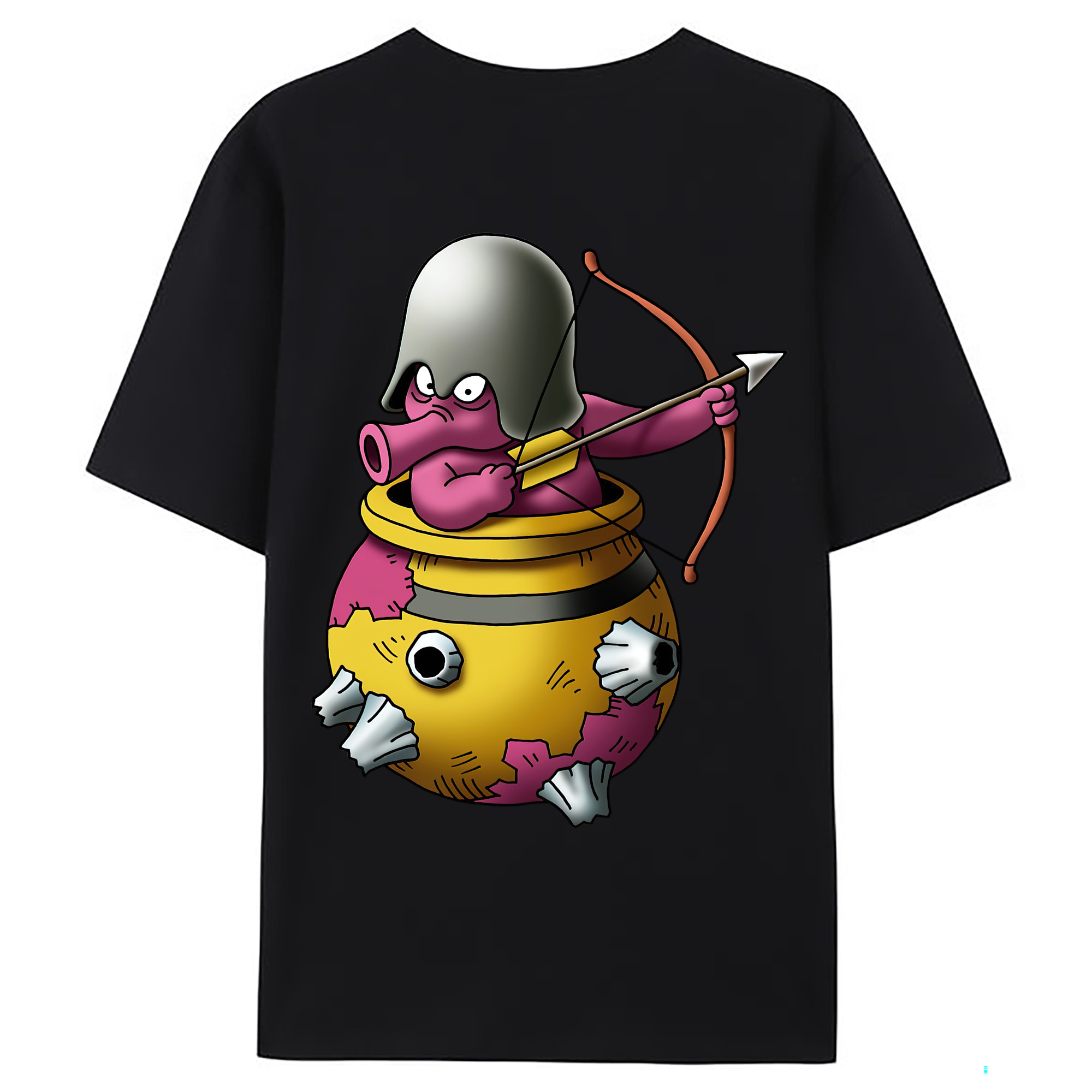 （画像用） ドラゴンクエスト Doragon Kuesuto Dragon Quest 綿100％ メンズ半袖Tシャツ（バックプリント） 通気性