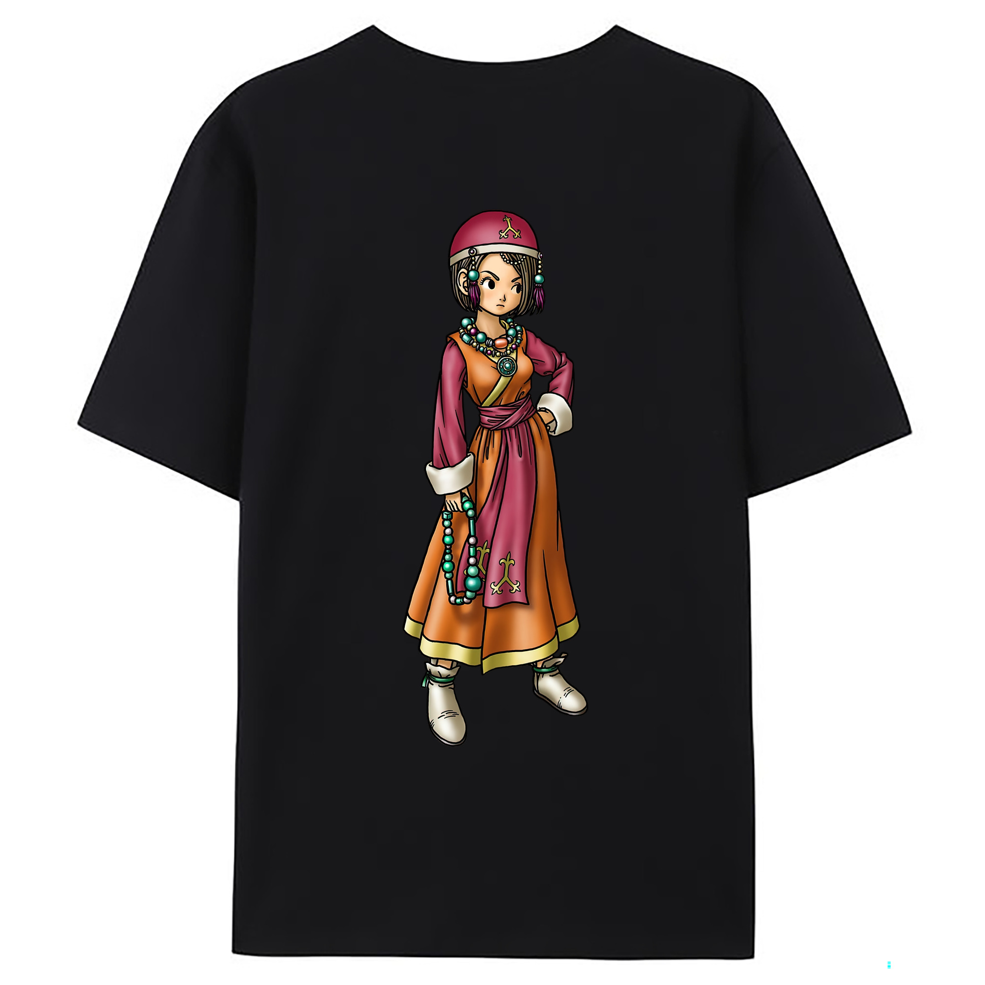 （画像用） ドラゴンクエスト Doragon Kuesuto Dragon Quest 綿100％ メンズ半袖Tシャツ（バックプリント） 通気性