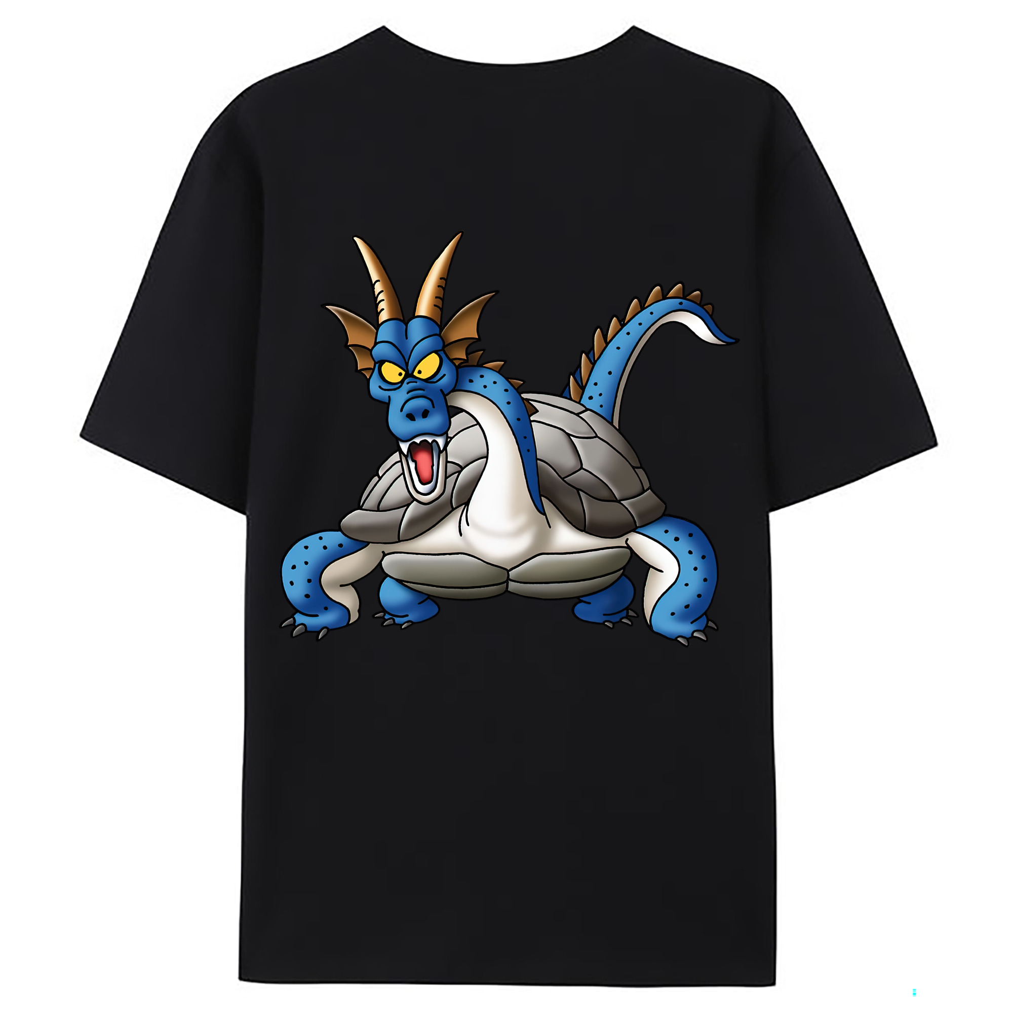 （画像用） ドラゴンクエスト Doragon Kuesuto Dragon Quest 綿100％ メンズ半袖Tシャツ（バックプリント） 通気性
