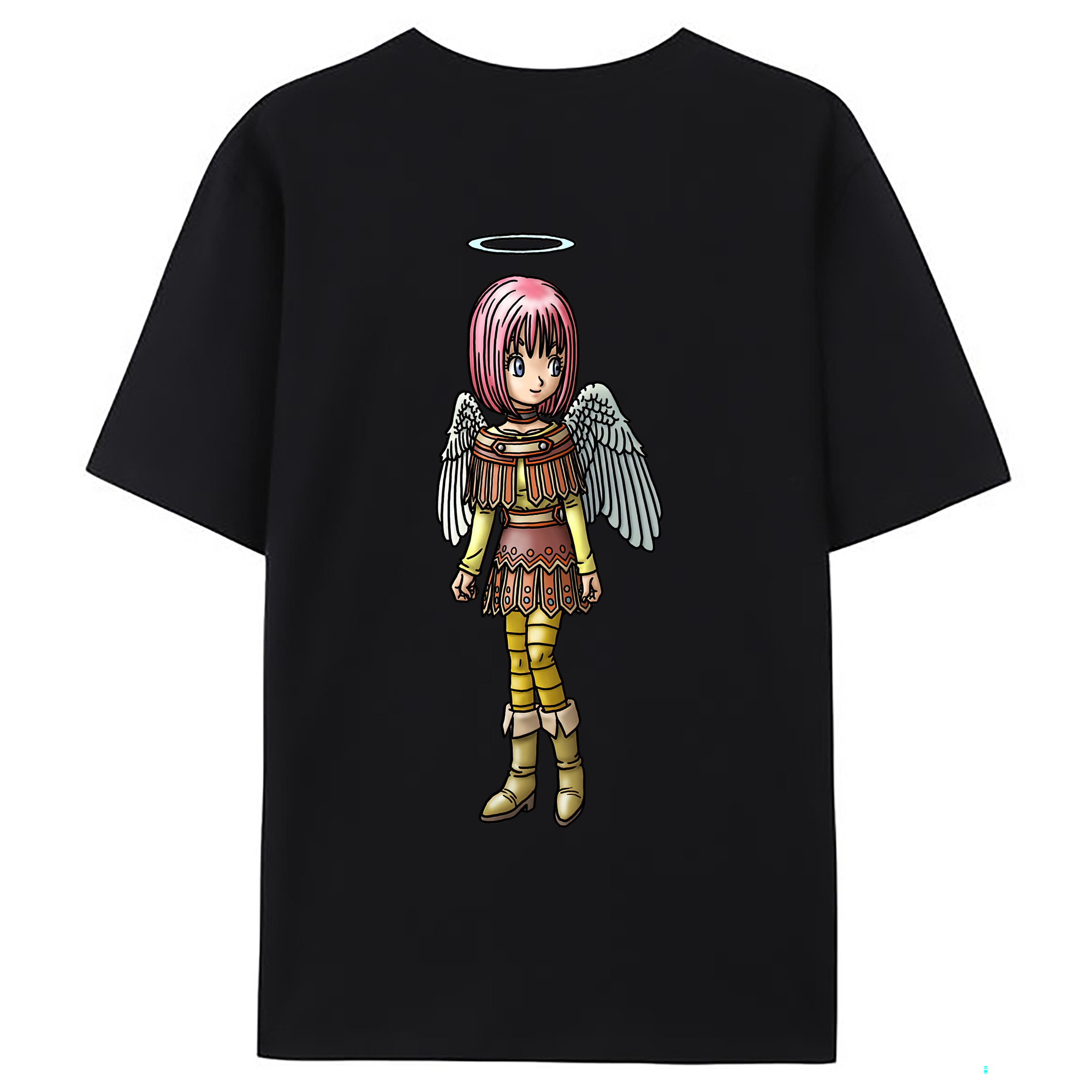 （画像用） ドラゴンクエスト Doragon Kuesuto Dragon Quest 綿100％ メンズ半袖Tシャツ（バックプリント） 通気性