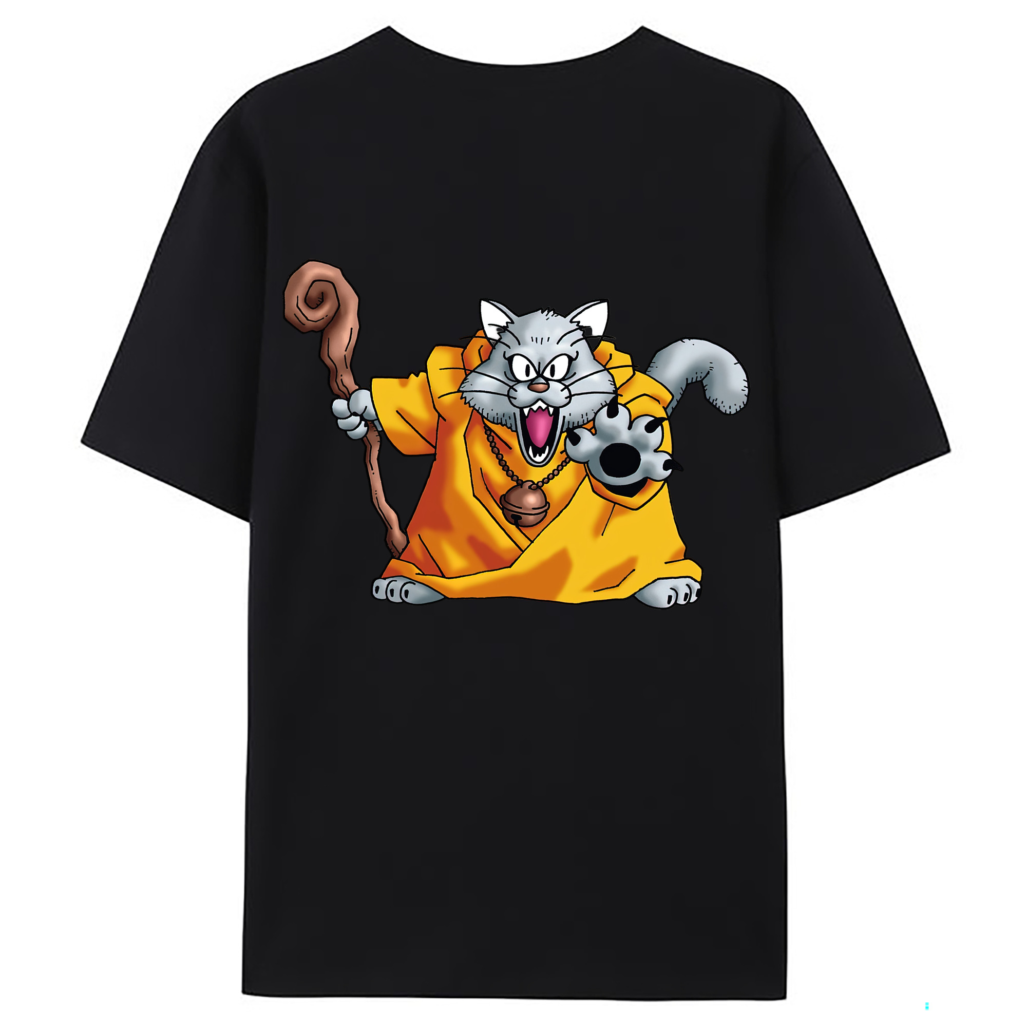 （画像用） ドラゴンクエスト Doragon Kuesuto Dragon Quest 綿100％ メンズ半袖Tシャツ（バックプリント） 通気性
