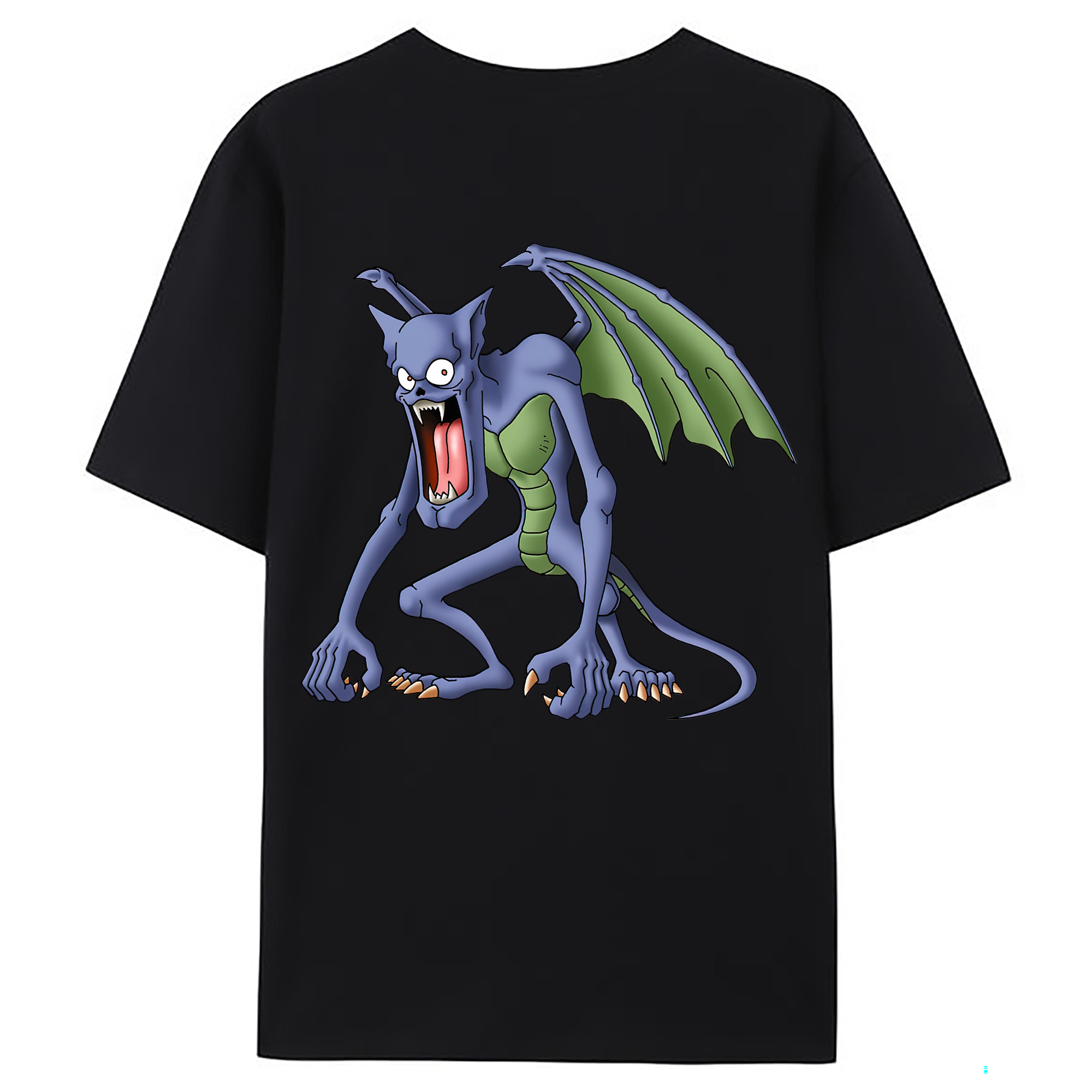 （画像用） ドラゴンクエスト Doragon Kuesuto Dragon Quest 綿100％ メンズ半袖Tシャツ（バックプリント） 通気性