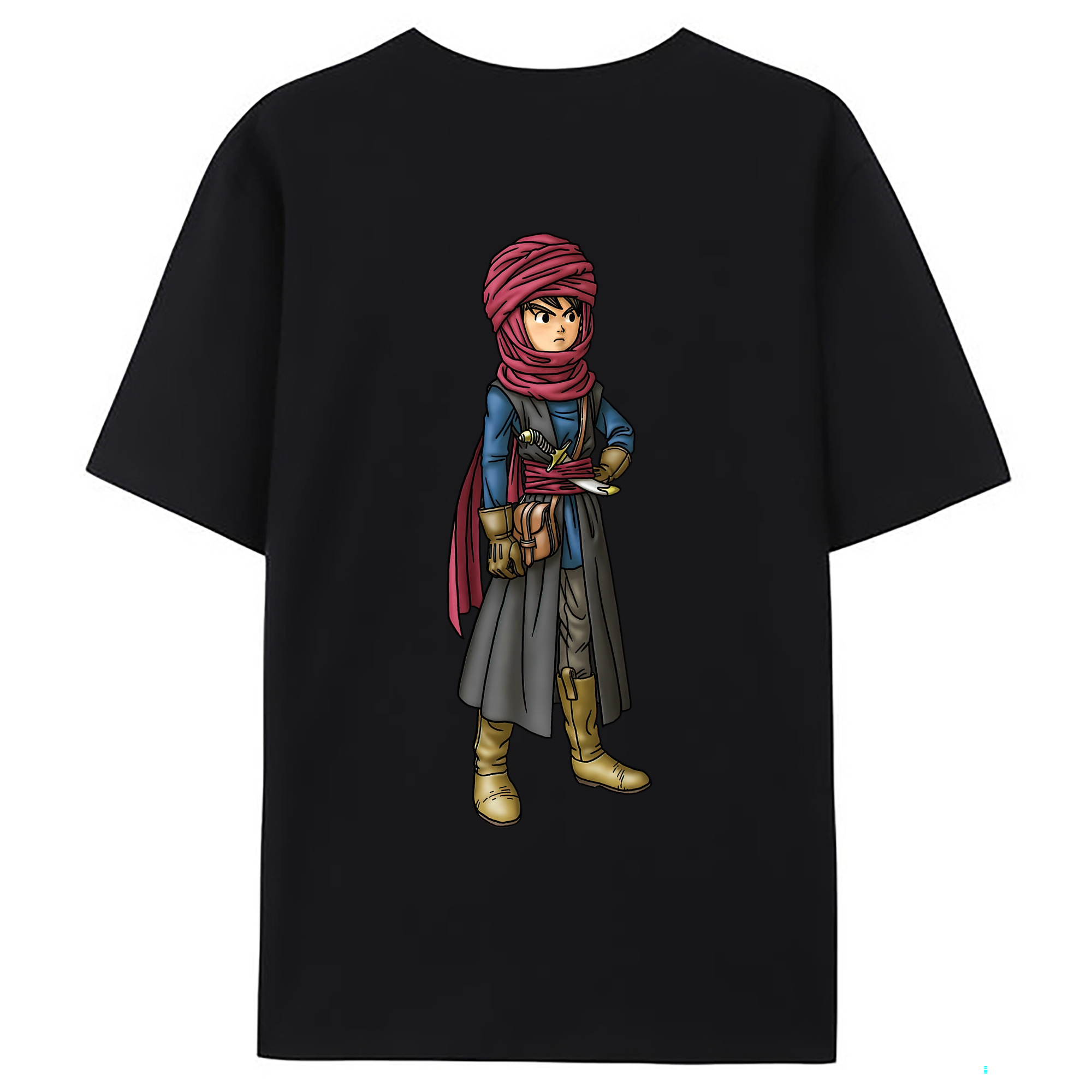 （画像用） ドラゴンクエスト Doragon Kuesuto Dragon Quest 綿100％ メンズ半袖Tシャツ（バックプリント） 通気性