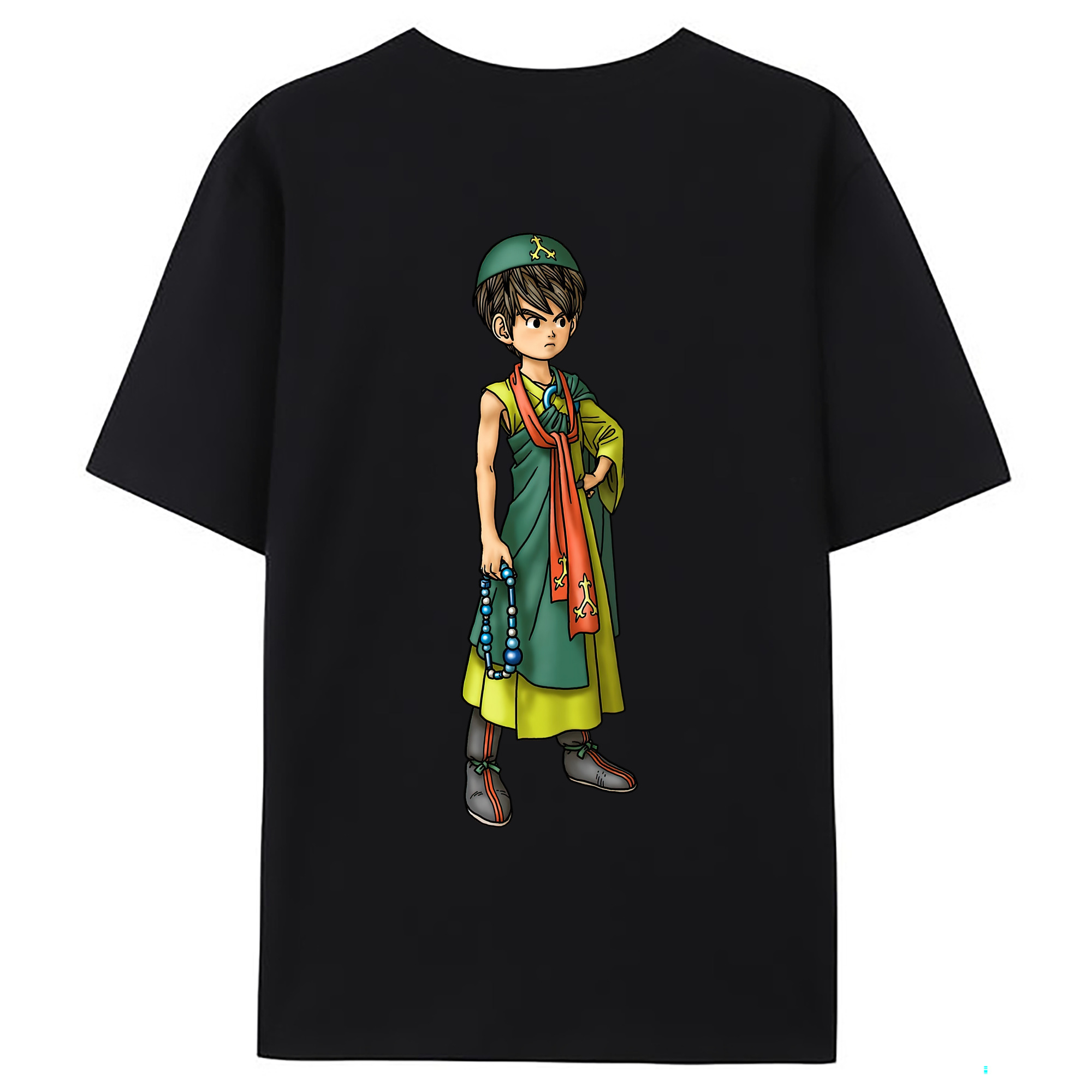 （画像用） ドラゴンクエスト Doragon Kuesuto Dragon Quest 綿100％ メンズ半袖Tシャツ（バックプリント） 通気性