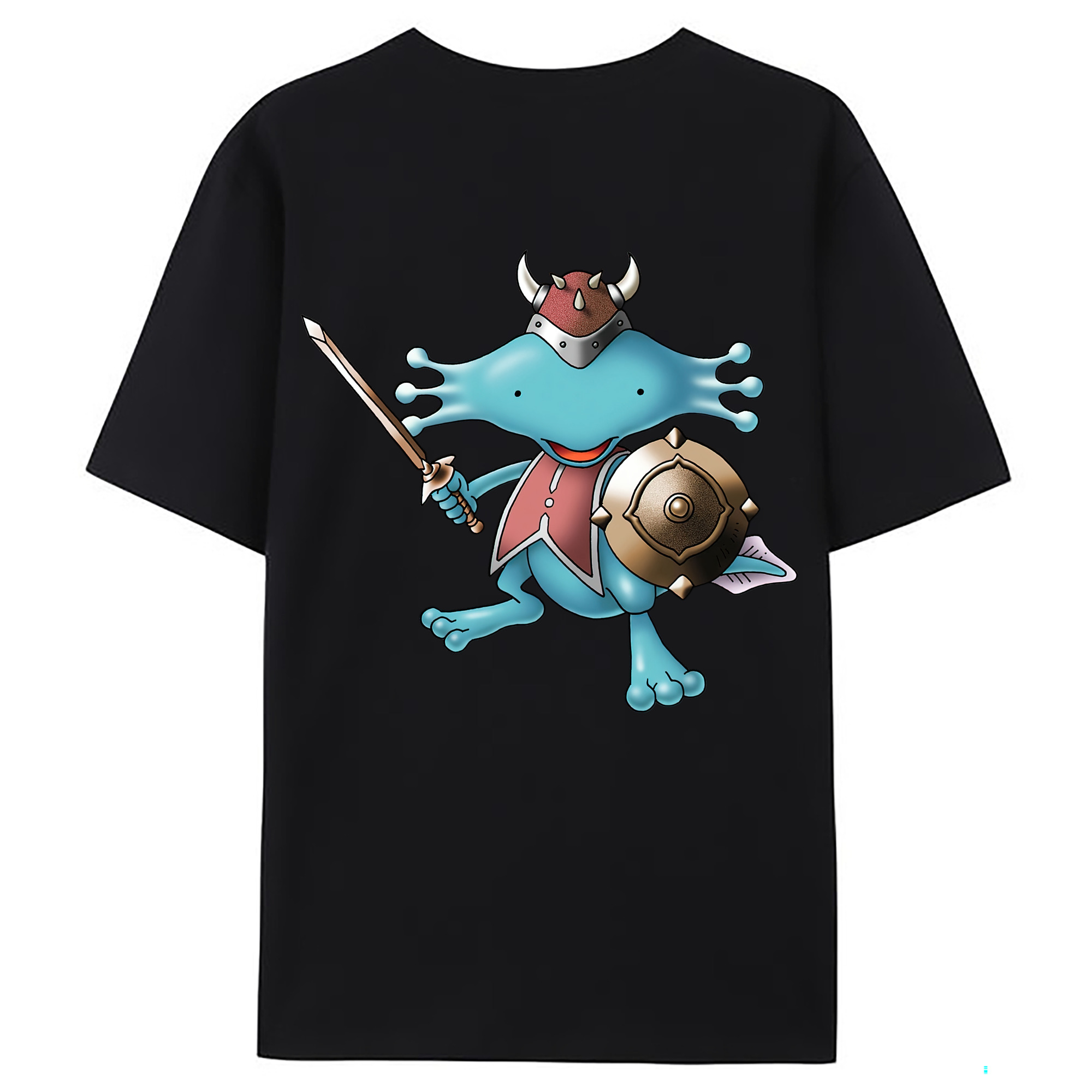 （画像用） ドラゴンクエスト Doragon Kuesuto Dragon Quest 綿100％ メンズ半袖Tシャツ（バックプリント） 通気性