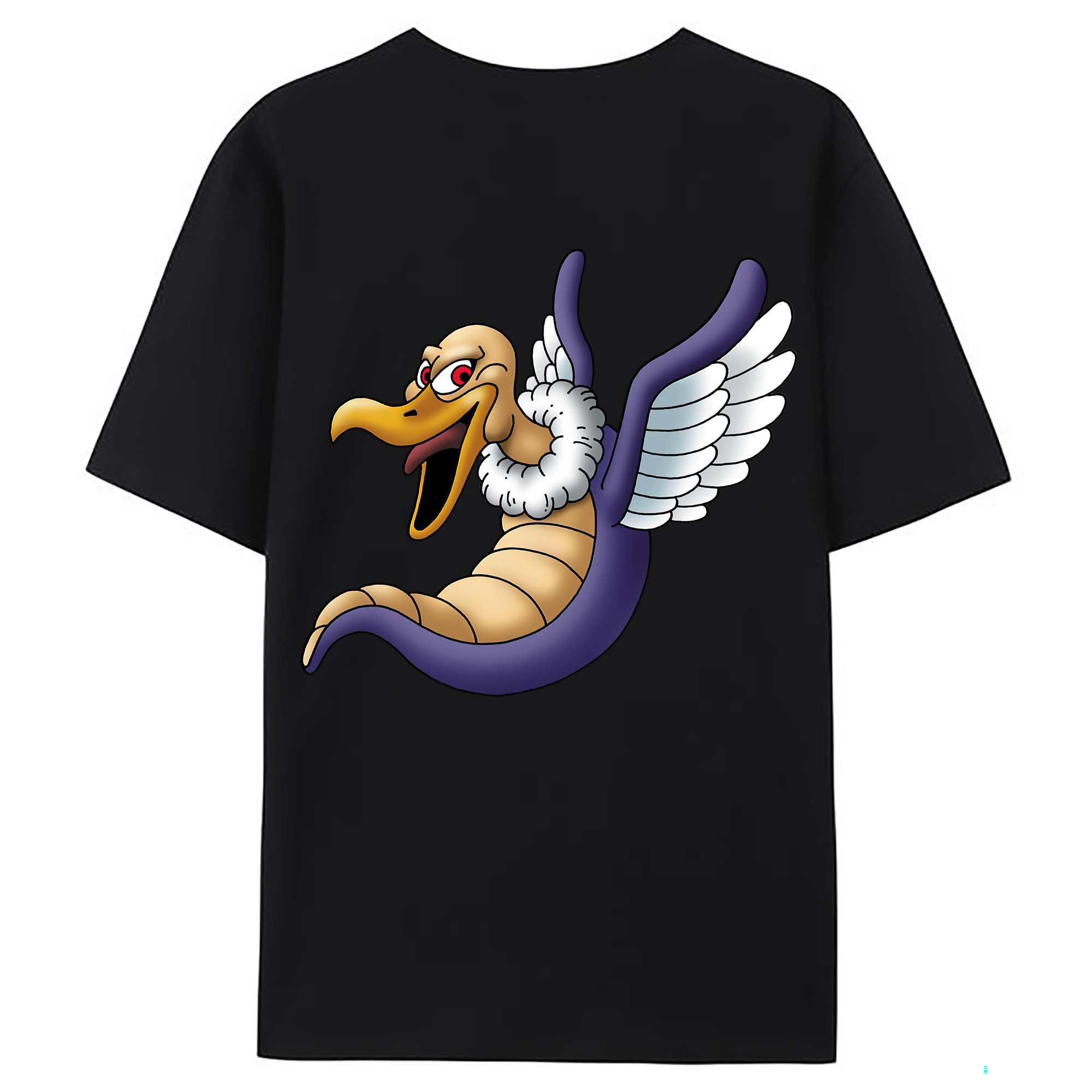 （画像用） ドラゴンクエスト Doragon Kuesuto Dragon Quest 綿100％ メンズ半袖Tシャツ（バックプリント） 通気性