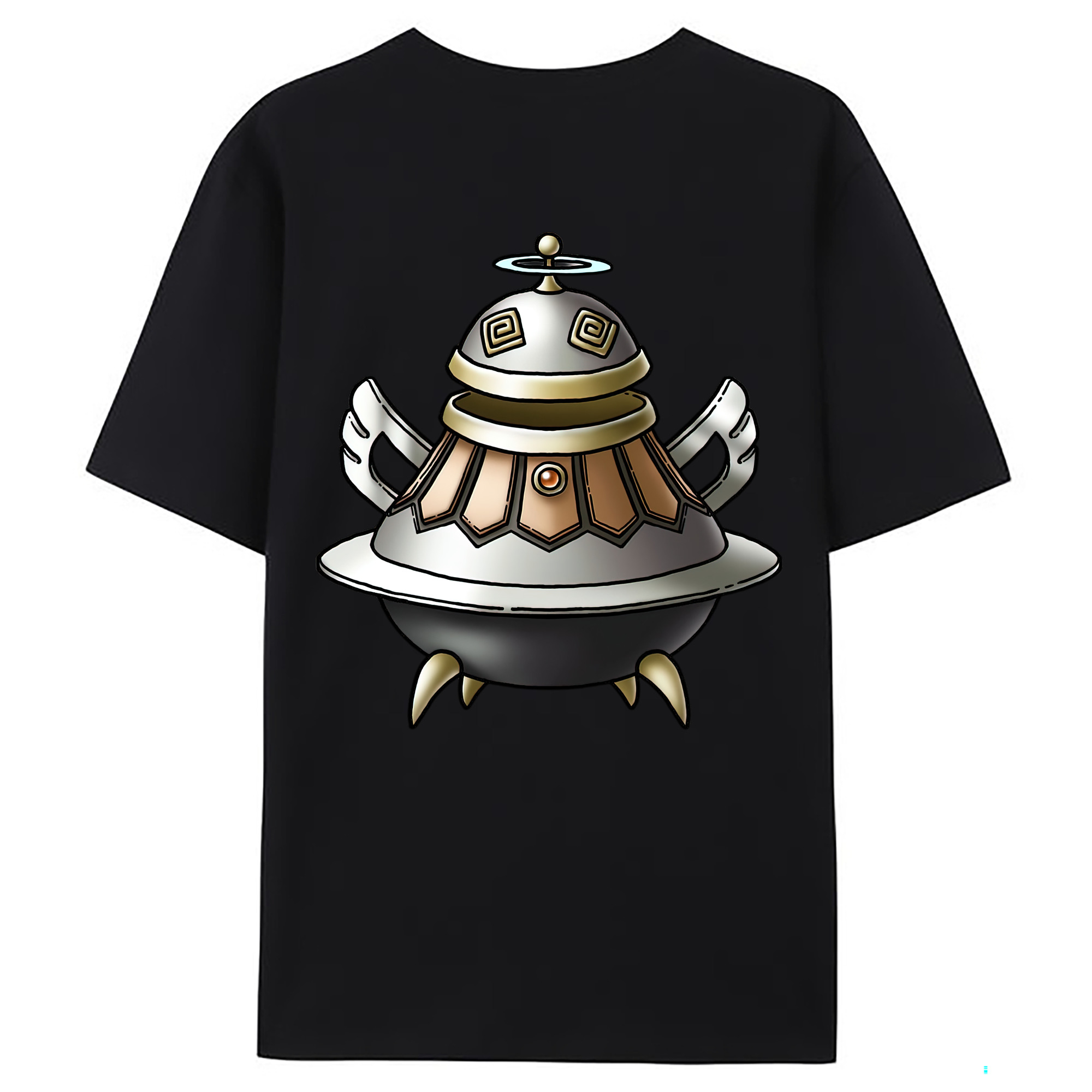 （画像用） ドラゴンクエスト Doragon Kuesuto Dragon Quest 綿100％ メンズ半袖Tシャツ（バックプリント） 通気性