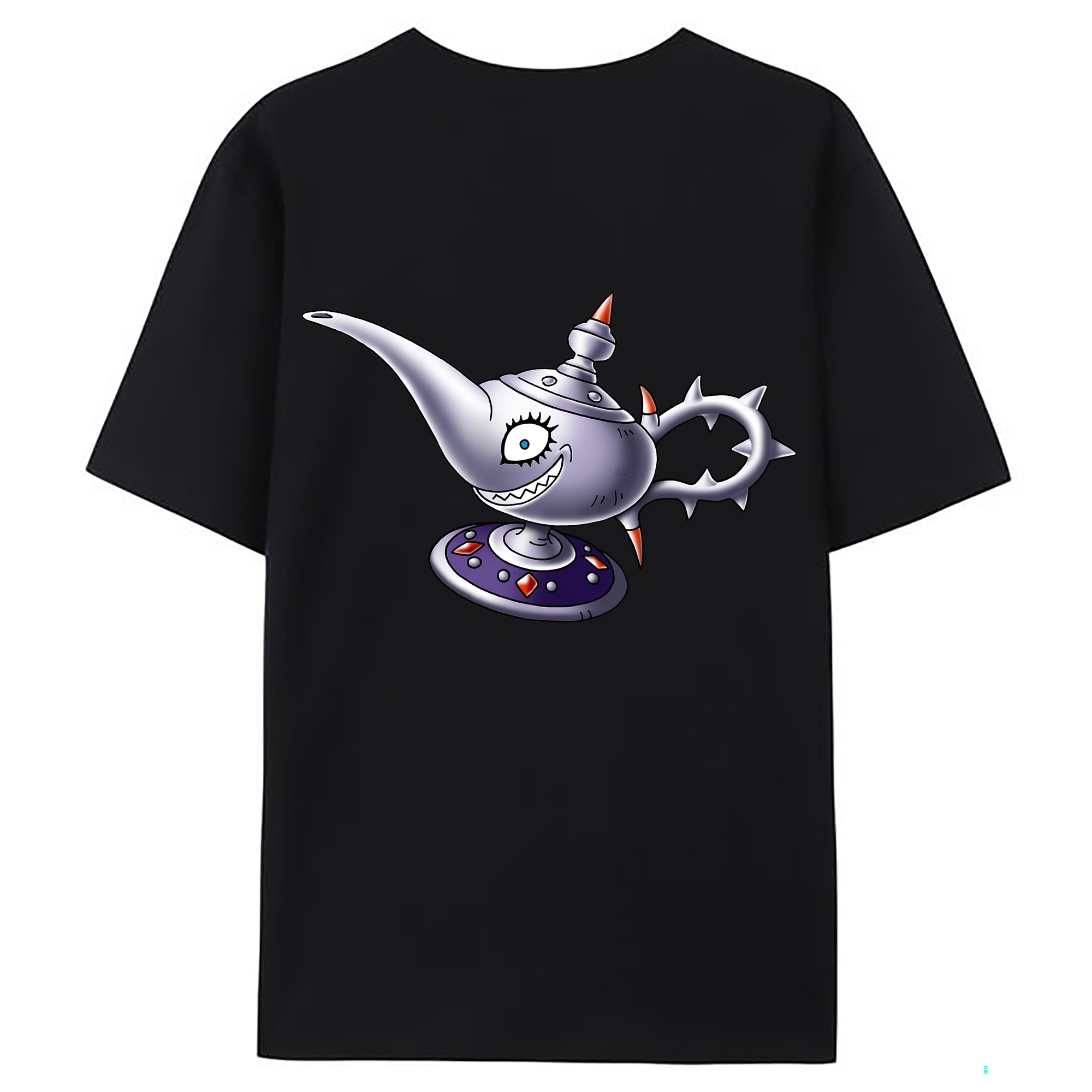 （画像用） ドラゴンクエスト Doragon Kuesuto Dragon Quest 綿100％ メンズ半袖Tシャツ（バックプリント） 通気性