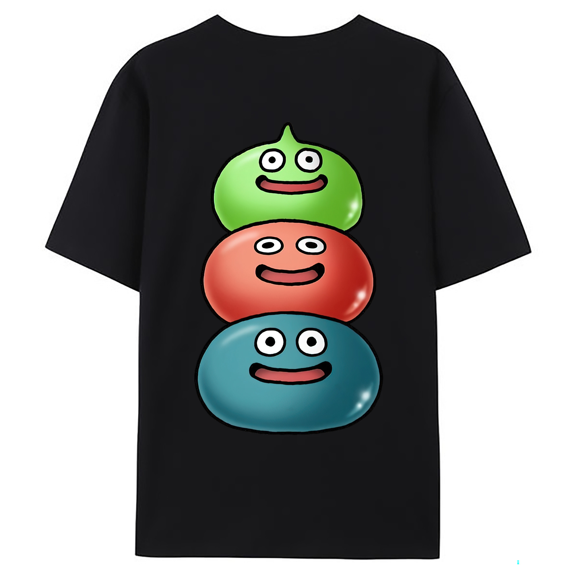 （画像用） ドラゴンクエスト Doragon Kuesuto Dragon Quest 綿100％ メンズ半袖Tシャツ（バックプリント） 通気性