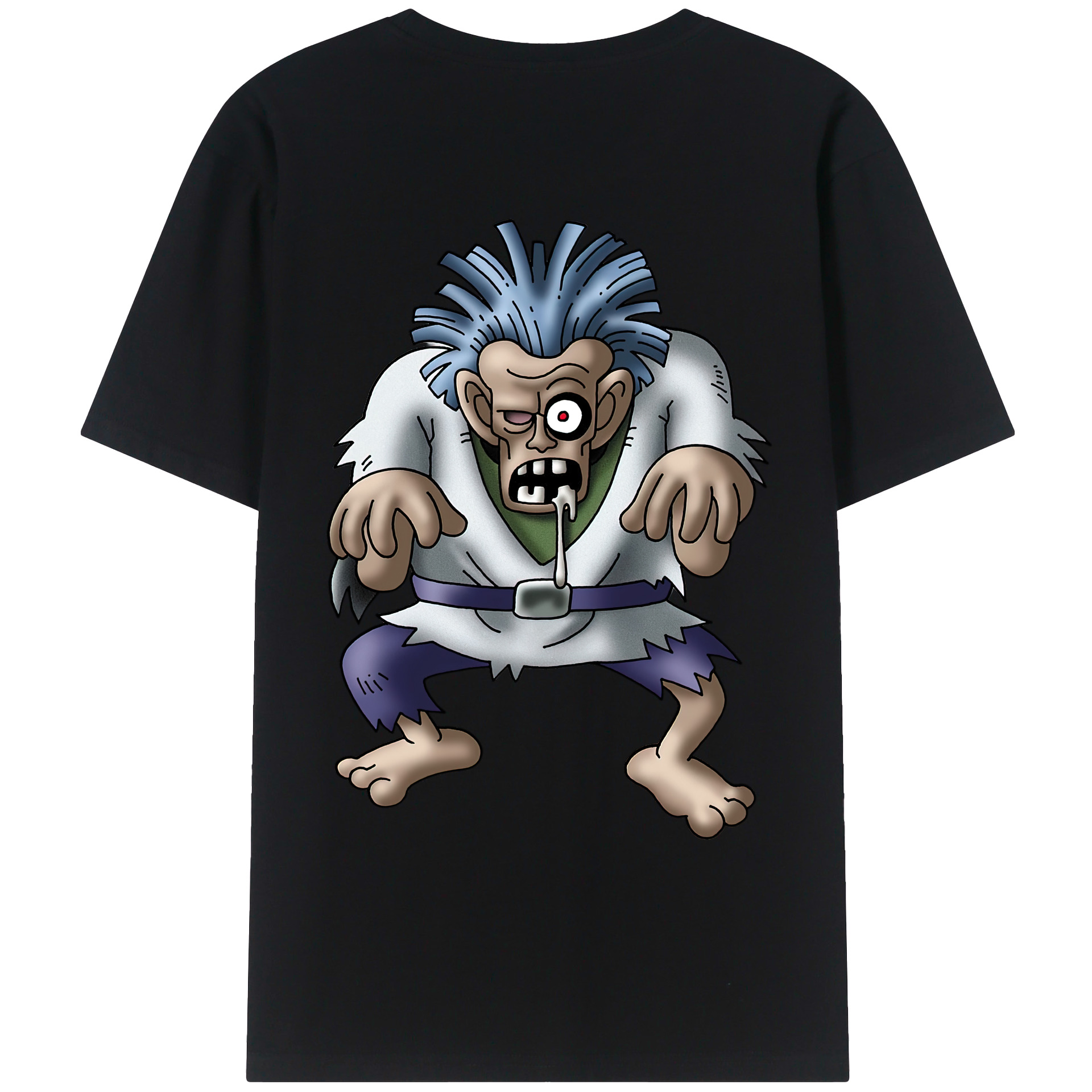 （画像用） ドラゴンクエスト Doragon Kuesuto Dragon Quest 綿100％ メンズ半袖Tシャツ（バックプリント） 通気性