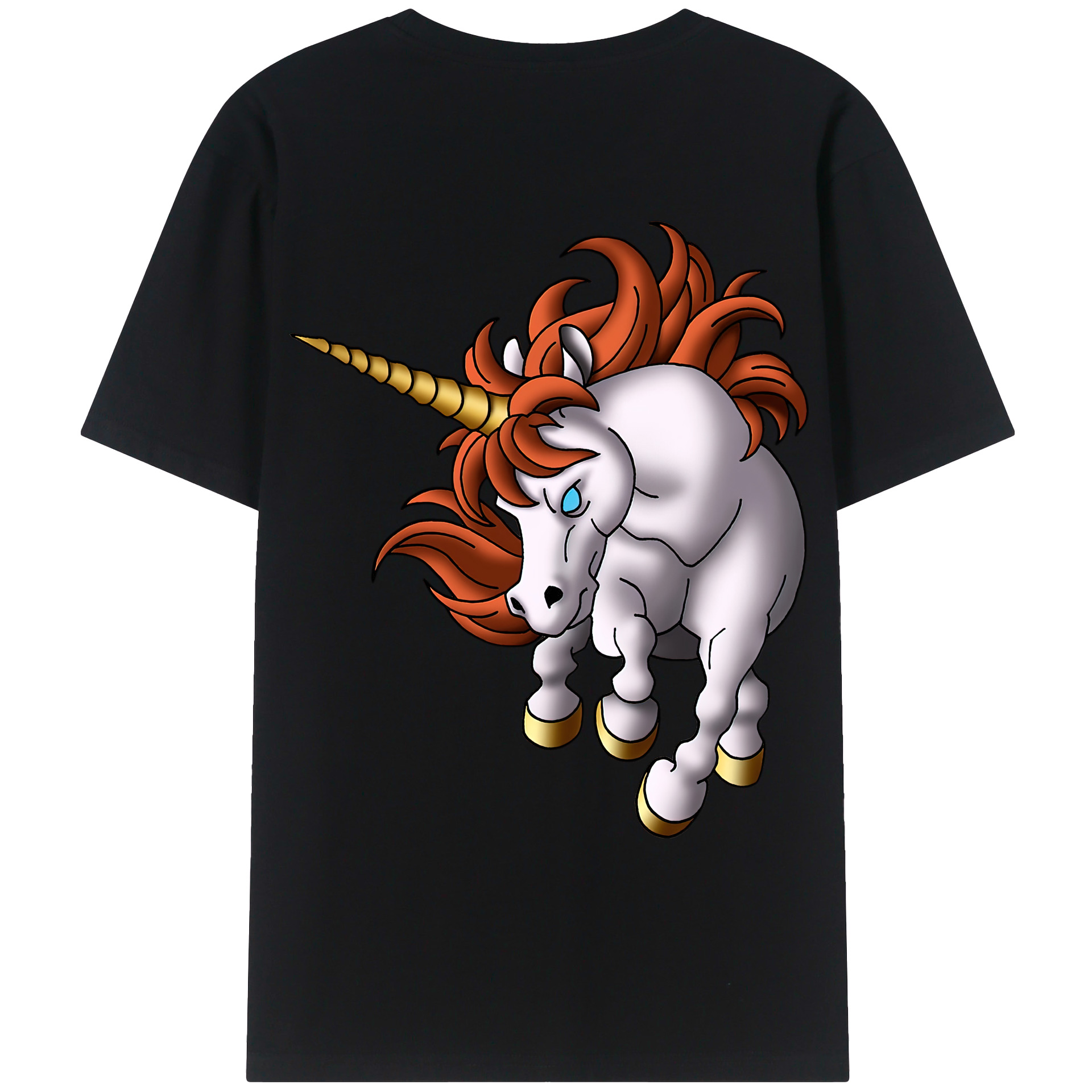 （画像用） ドラゴンクエスト Doragon Kuesuto Dragon Quest 綿100％ メンズ半袖Tシャツ（バックプリント） 通気性