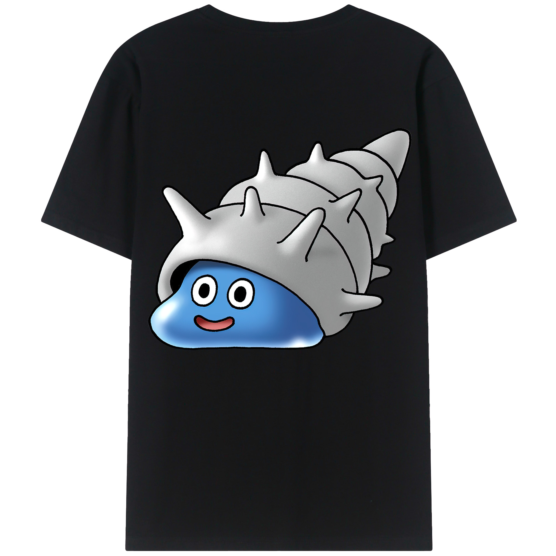 （画像用） ドラゴンクエスト Doragon Kuesuto Dragon Quest 綿100％ メンズ半袖Tシャツ（バックプリント） 通気性