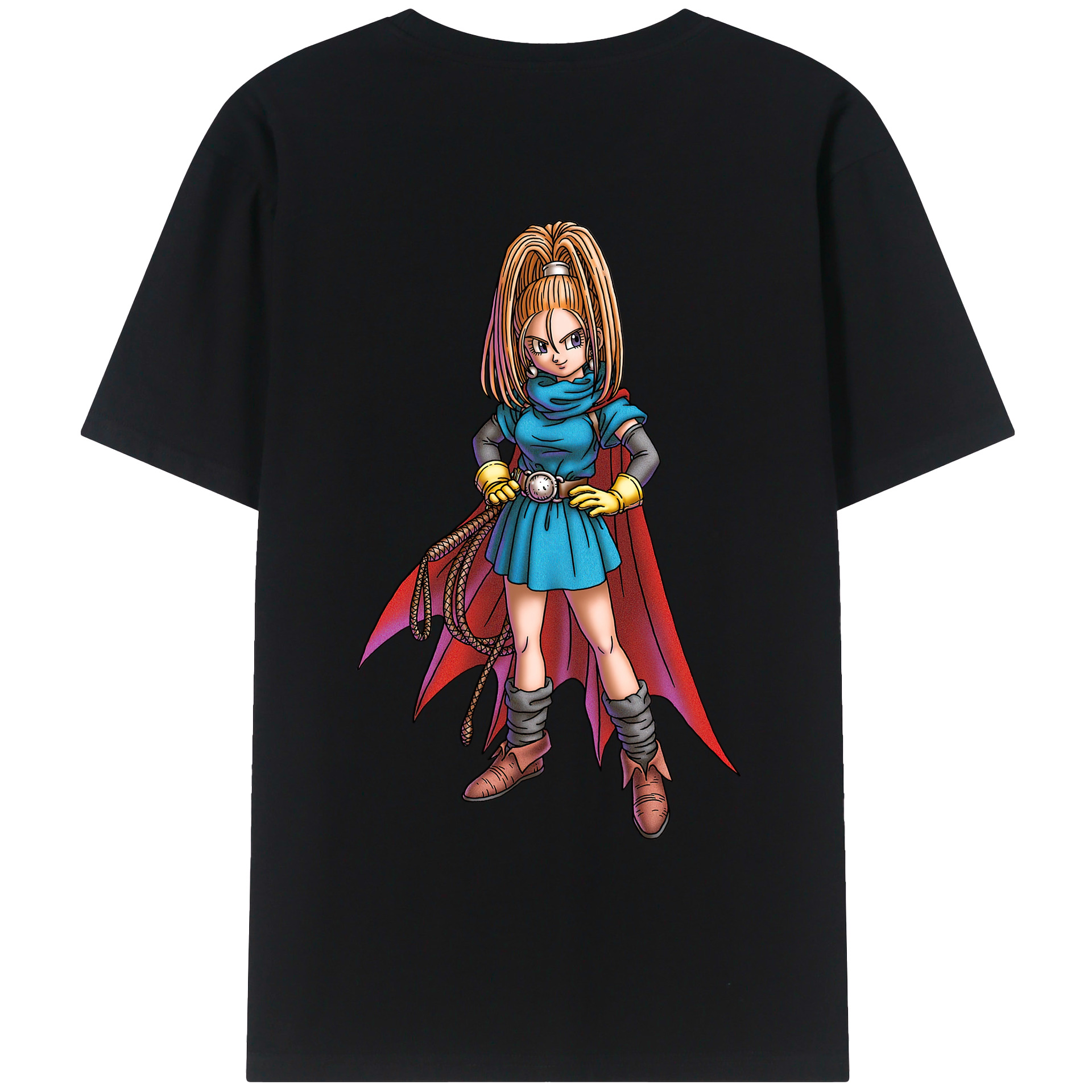 （画像用） ドラゴンクエスト Doragon Kuesuto Dragon Quest 綿100％ メンズ半袖Tシャツ（バックプリント） 通気性