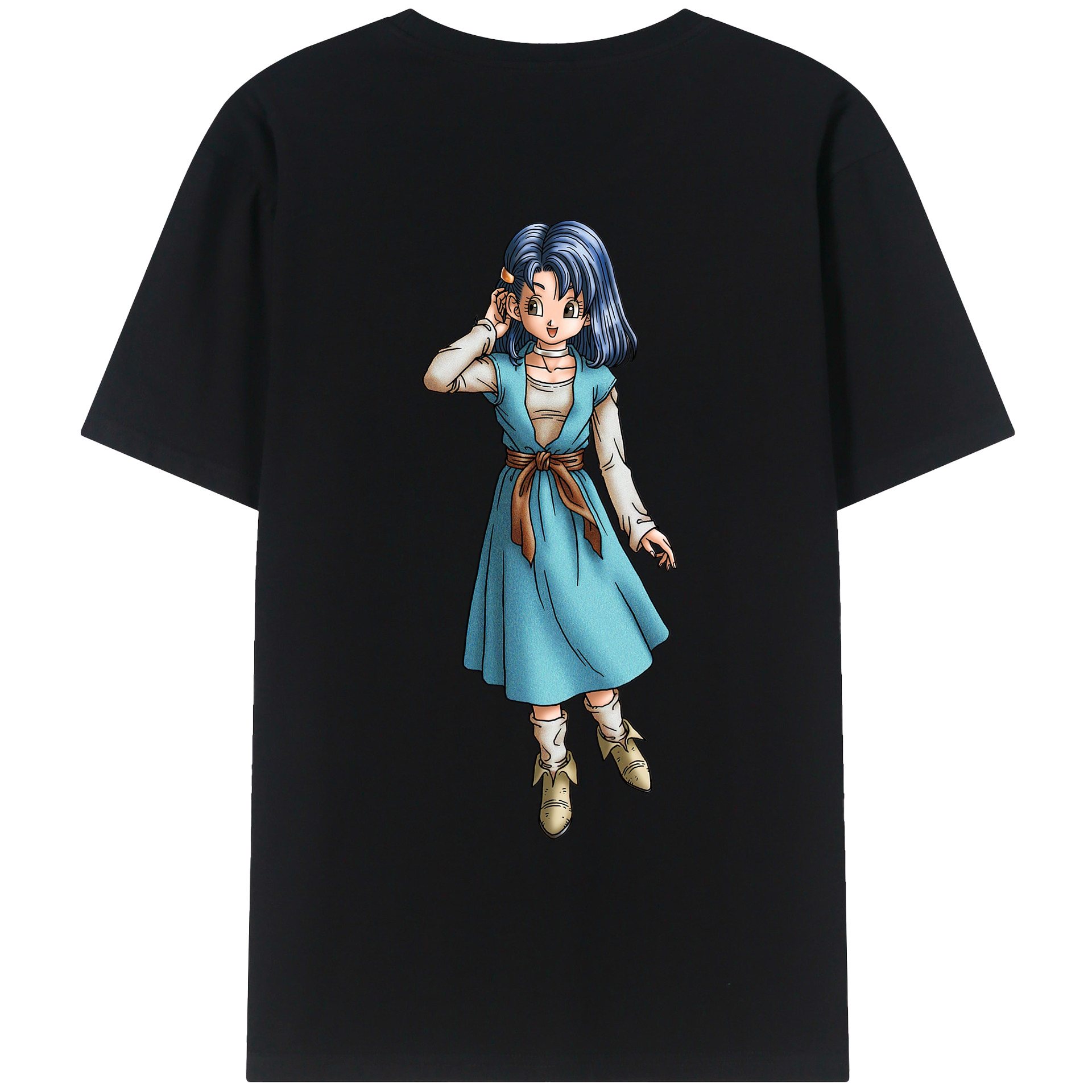 （画像用） ドラゴンクエスト Doragon Kuesuto Dragon Quest 綿100％ メンズ半袖Tシャツ（バックプリント） 通気性