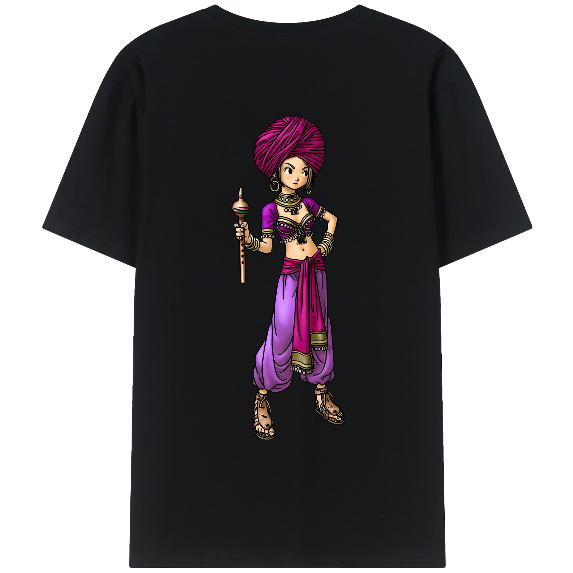 （画像用） ドラゴンクエスト Doragon Kuesuto Dragon Quest 綿100％ メンズ半袖Tシャツ（バックプリント） 通気性