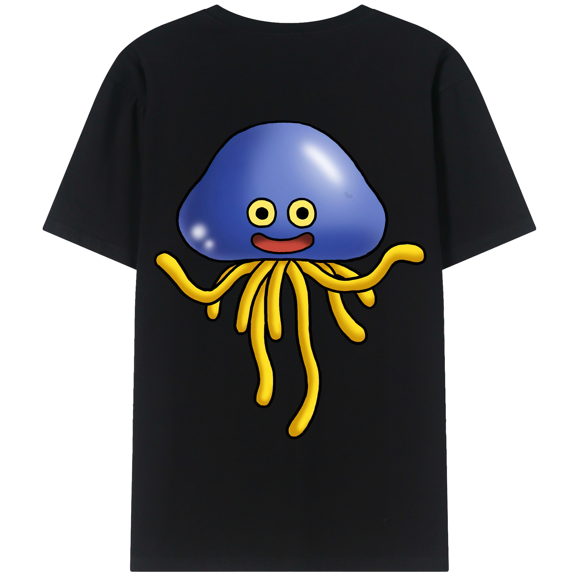 （画像用） ドラゴンクエスト Doragon Kuesuto Dragon Quest 綿100％ メンズ半袖Tシャツ（バックプリント） 通気性
