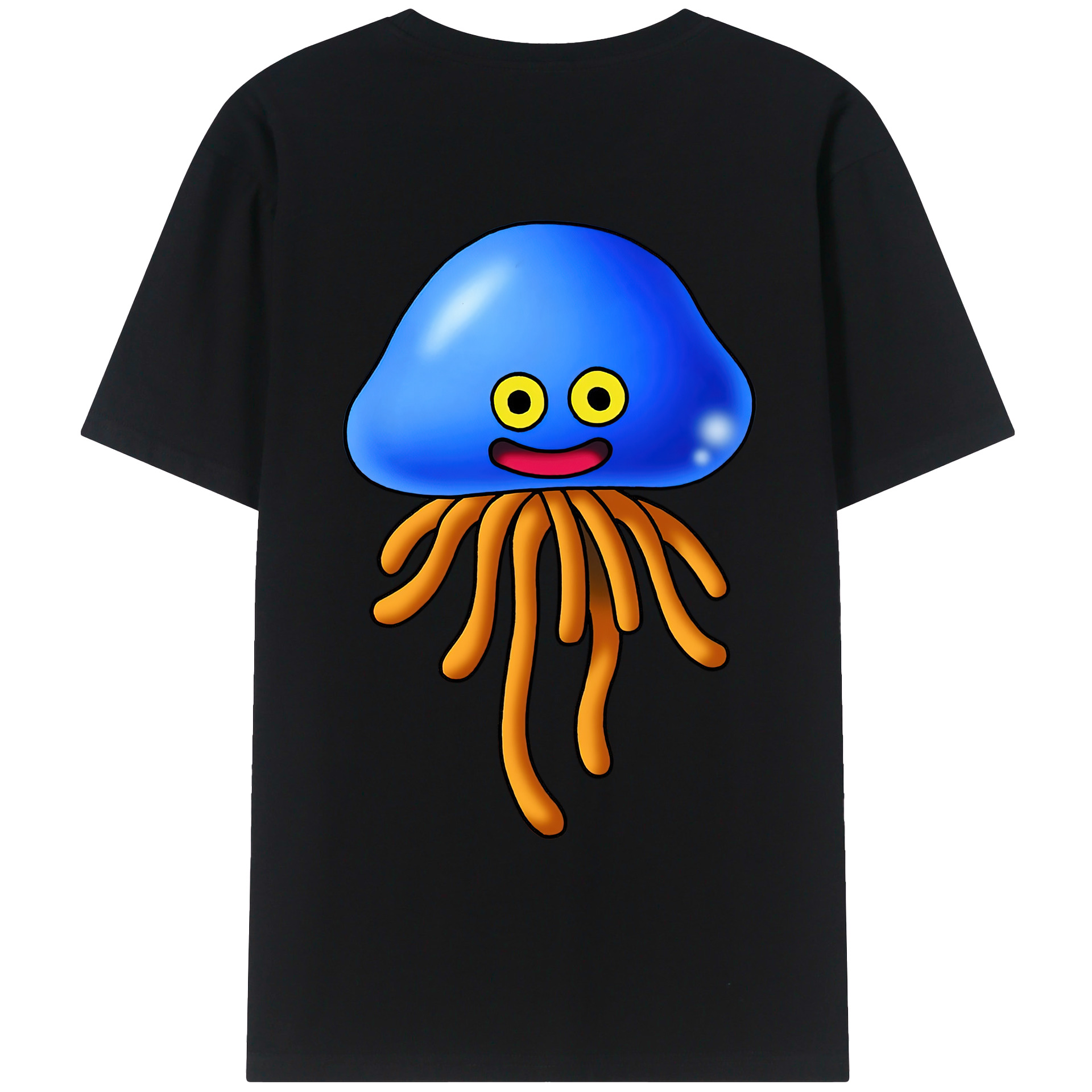（画像用） ドラゴンクエスト Doragon Kuesuto Dragon Quest 綿100％ メンズ半袖Tシャツ（バックプリント） 通気性
