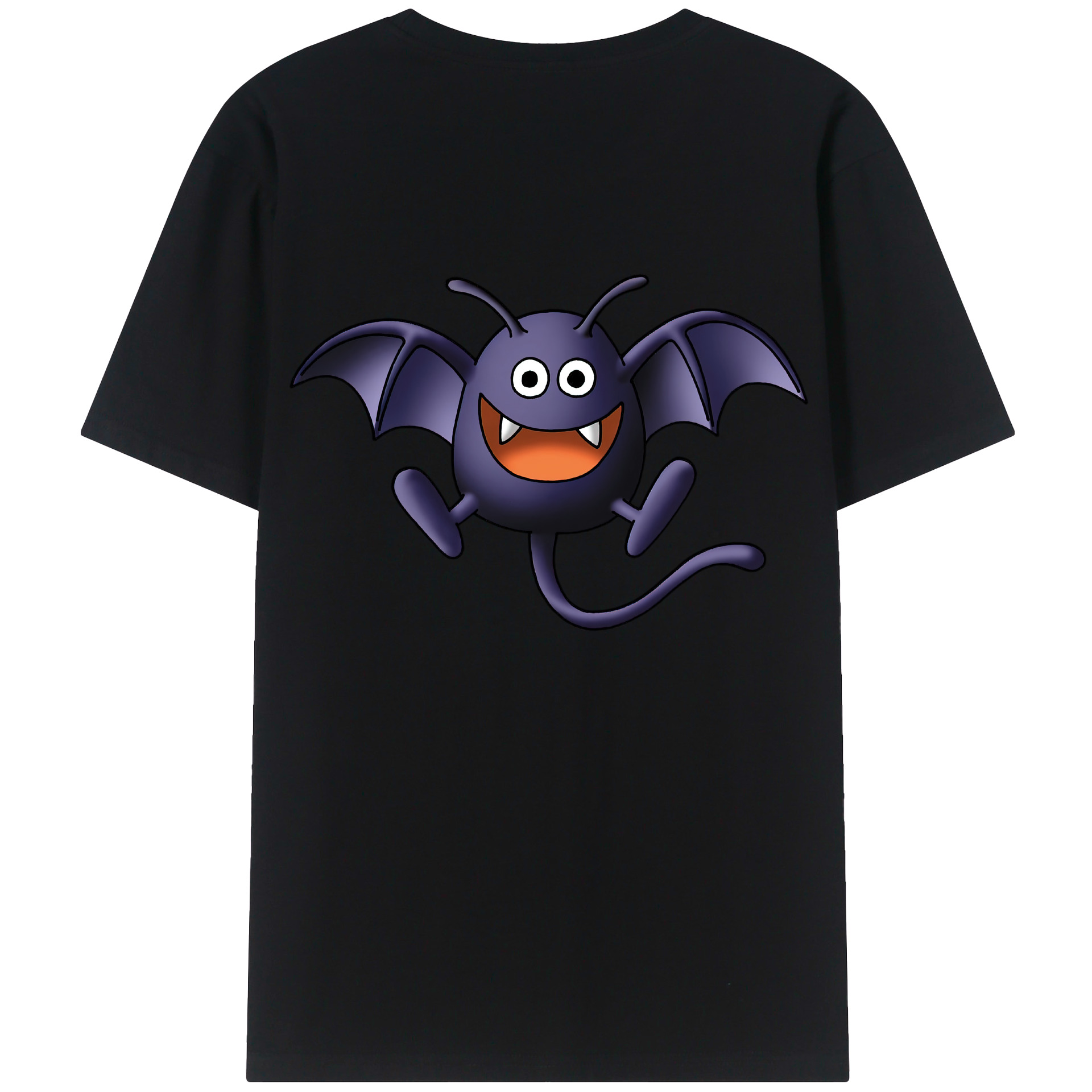 （画像用） ドラゴンクエスト Doragon Kuesuto Dragon Quest 綿100％ メンズ半袖Tシャツ（バックプリント） 通気性