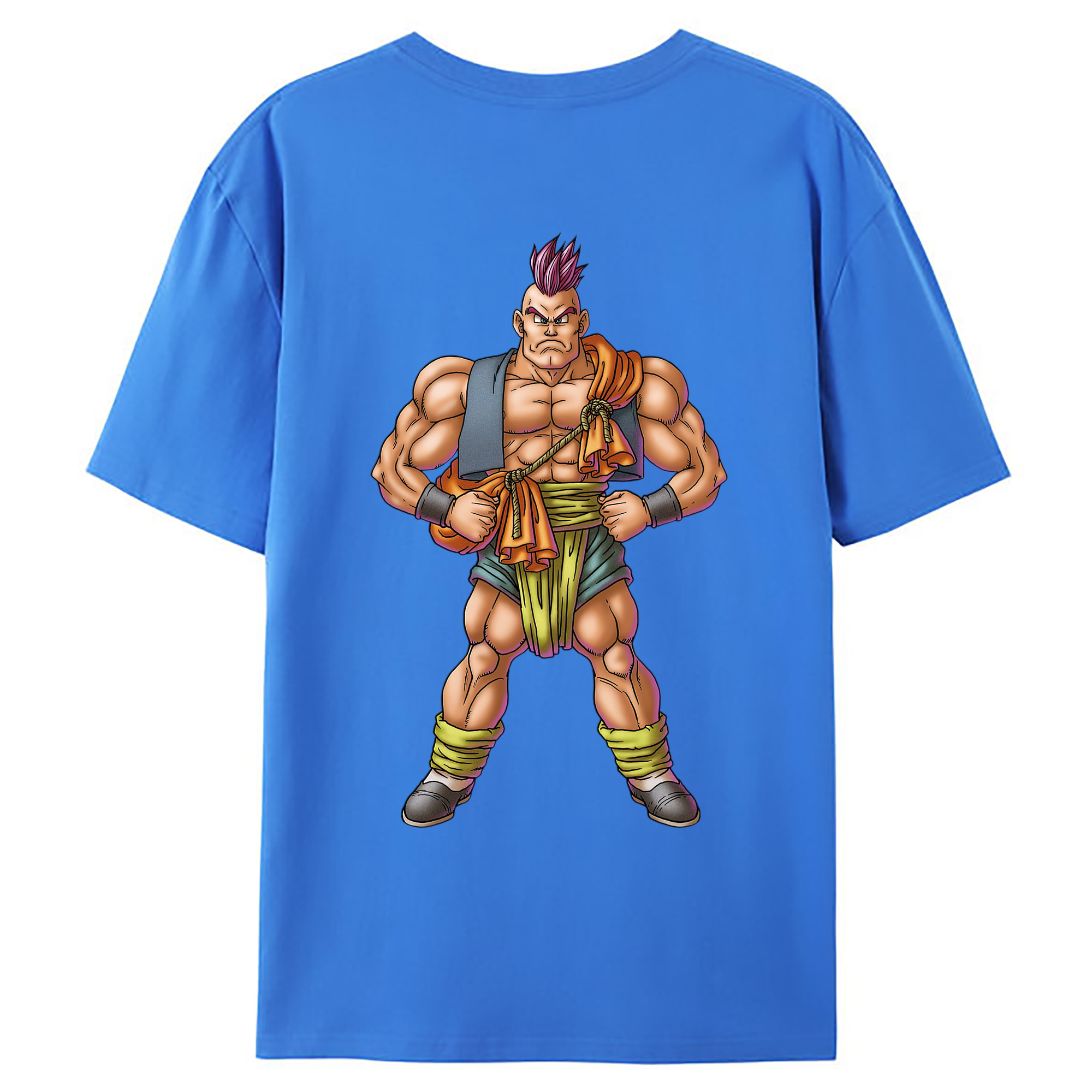（画像用） ドラゴンクエスト Doragon Kuesuto Dragon Quest 綿100％ メンズ半袖Tシャツ（バックプリント） 通気性