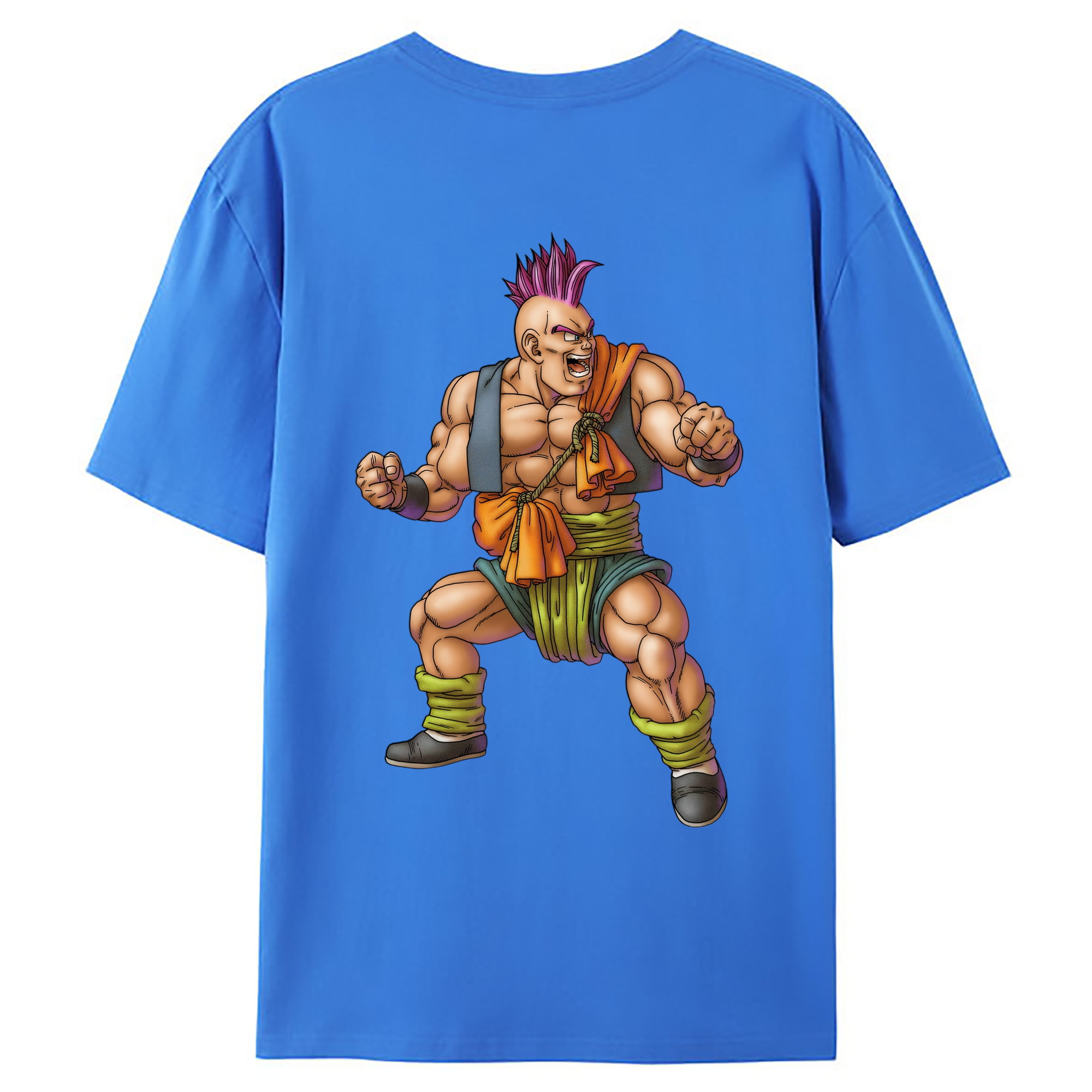 （画像用） ドラゴンクエスト Doragon Kuesuto Dragon Quest 綿100％ メンズ半袖Tシャツ（バックプリント） 通気性