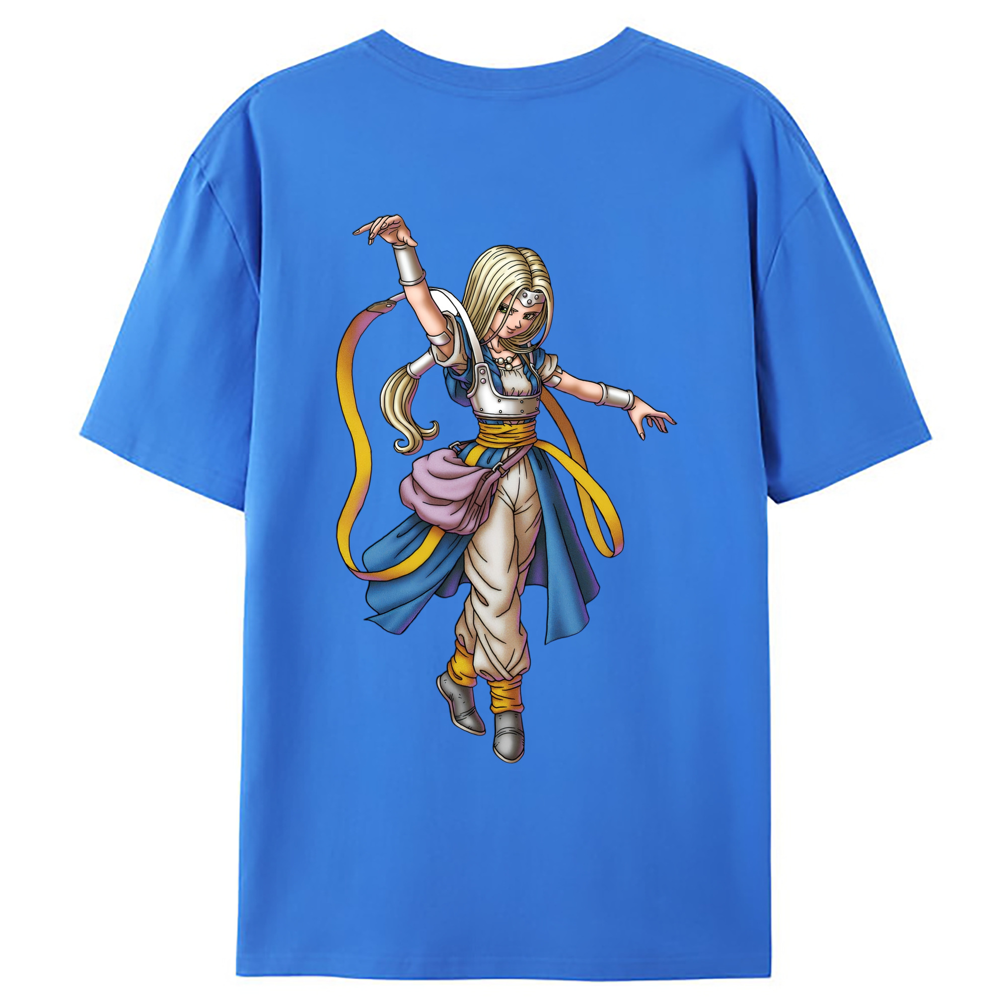 （画像用） ドラゴンクエスト Doragon Kuesuto Dragon Quest 綿100％ メンズ半袖Tシャツ（バックプリント） 通気性