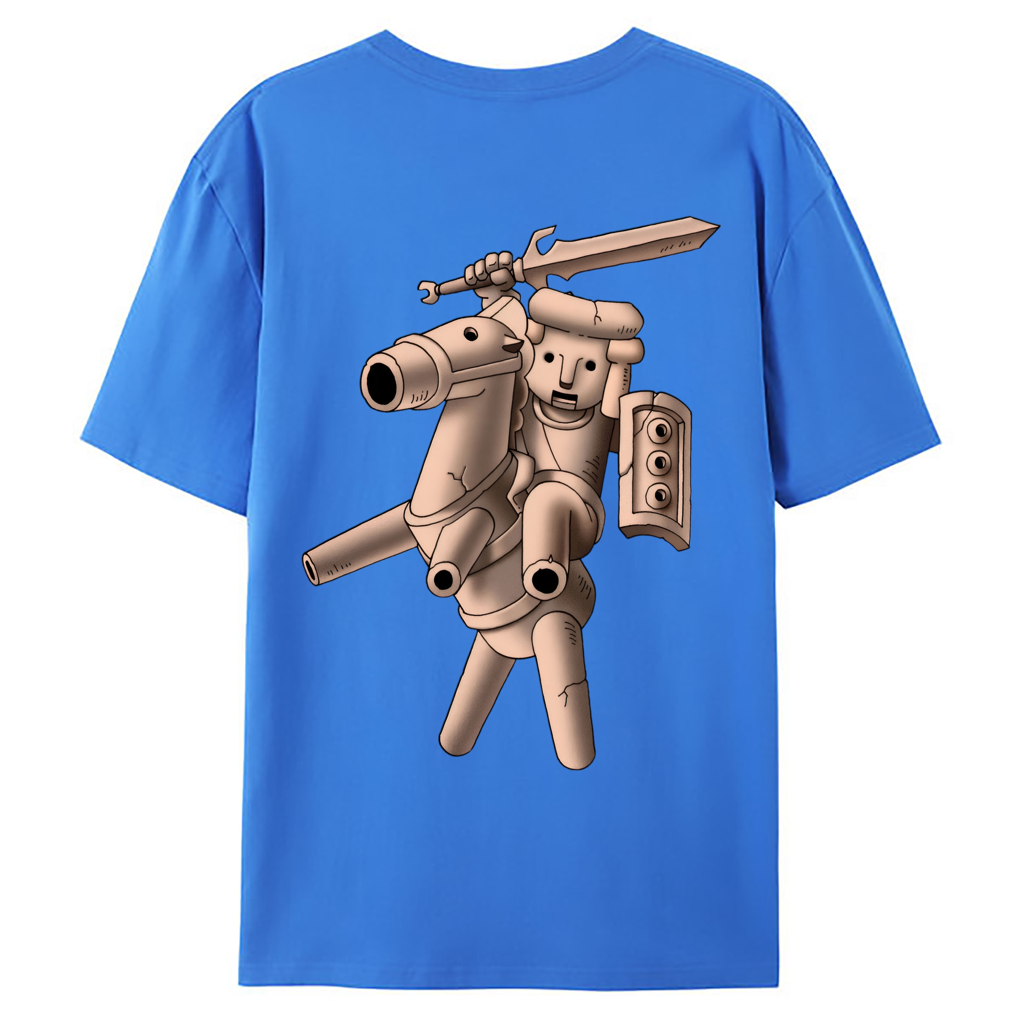 （画像用） ドラゴンクエスト Doragon Kuesuto Dragon Quest 綿100％ メンズ半袖Tシャツ（バックプリント） 通気性