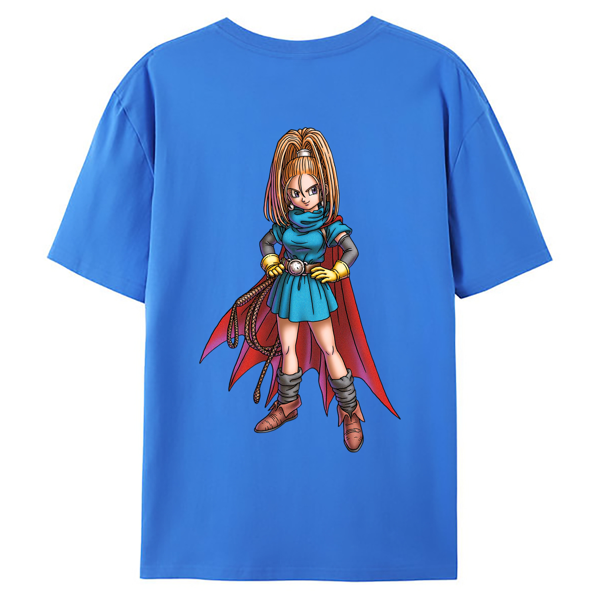 （画像用） ドラゴンクエスト Doragon Kuesuto Dragon Quest 綿100％ メンズ半袖Tシャツ（バックプリント） 通気性