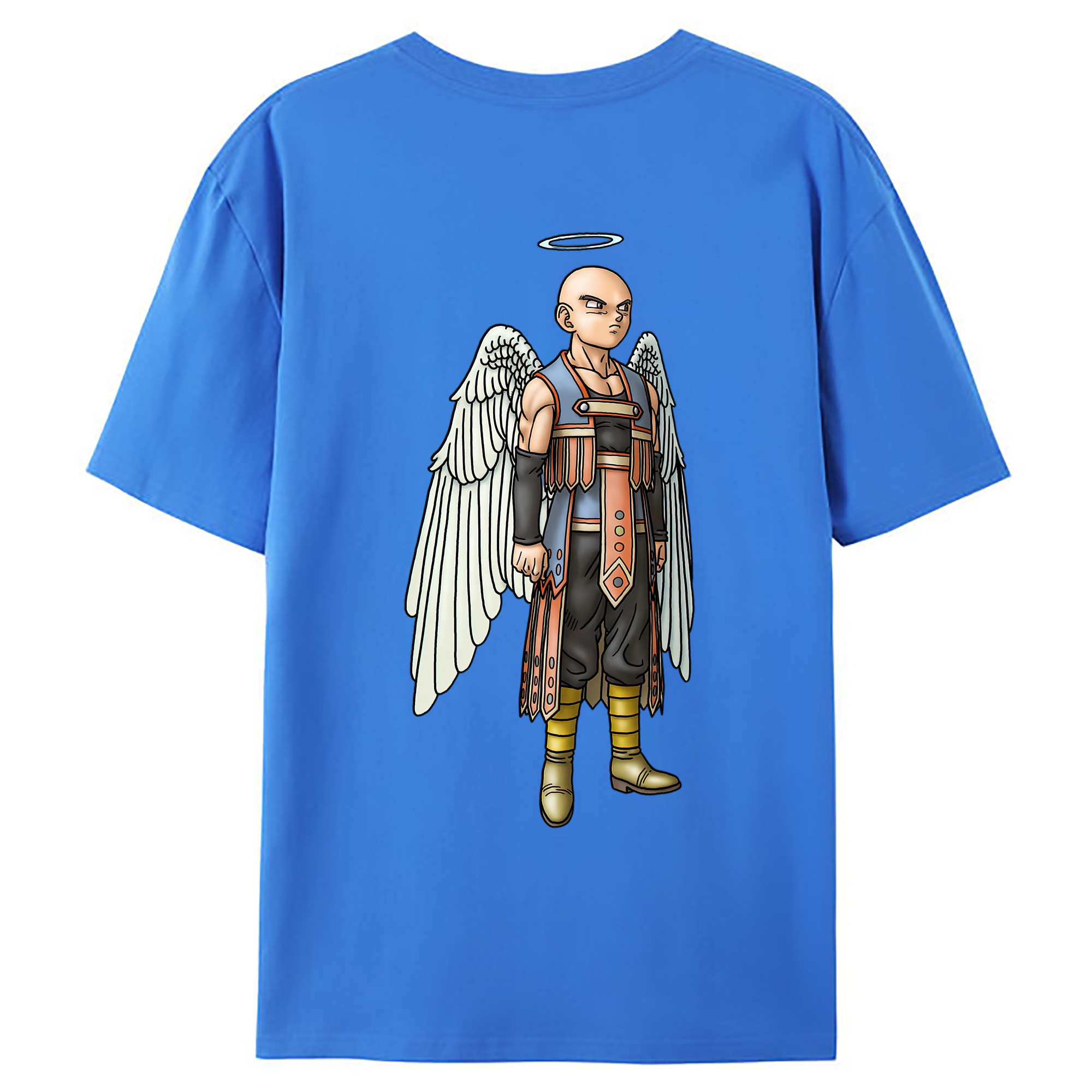 （画像用） ドラゴンクエスト Doragon Kuesuto Dragon Quest 綿100％ メンズ半袖Tシャツ（バックプリント） 通気性