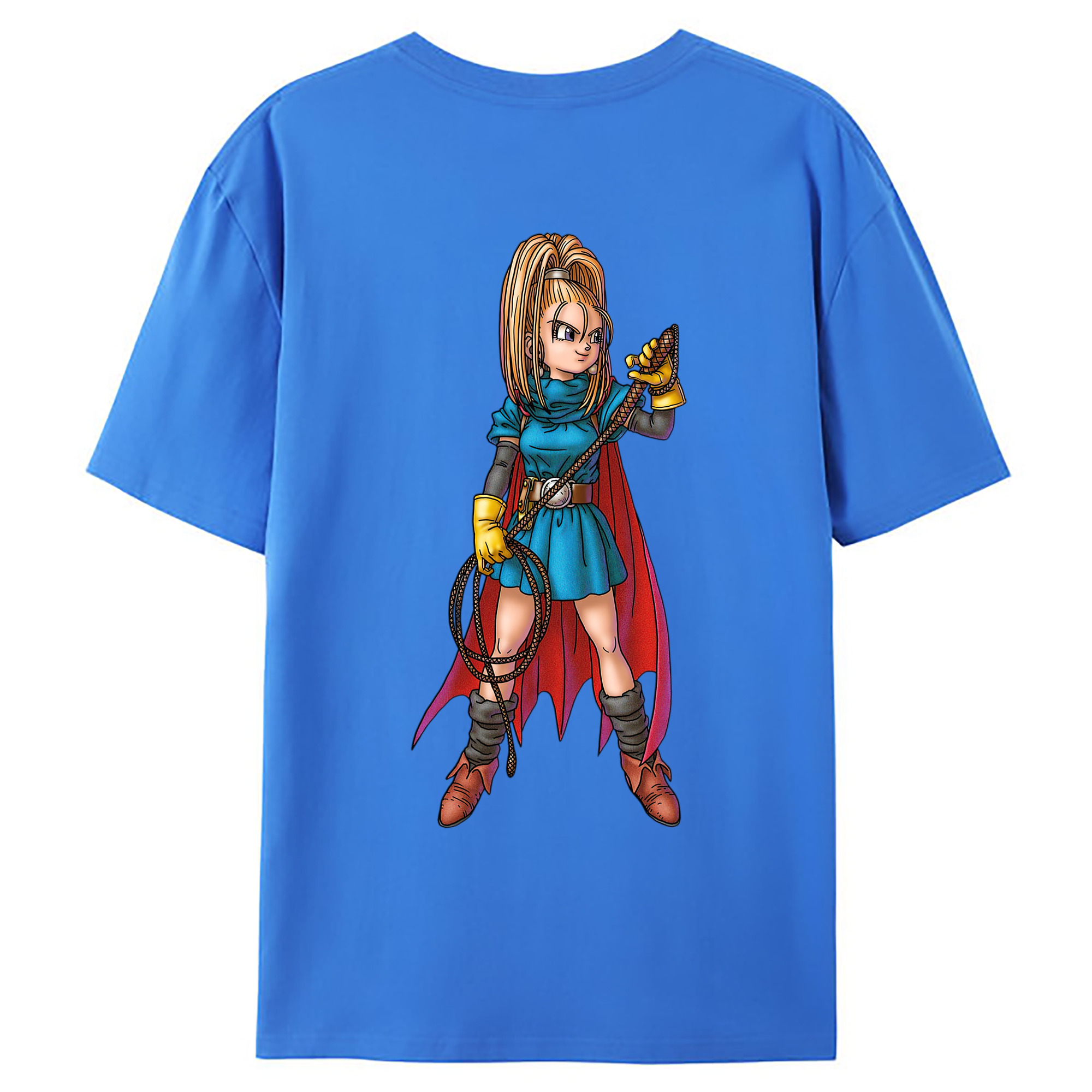 （画像用） ドラゴンクエスト Doragon Kuesuto Dragon Quest 綿100％ メンズ半袖Tシャツ（バックプリント） 通気性