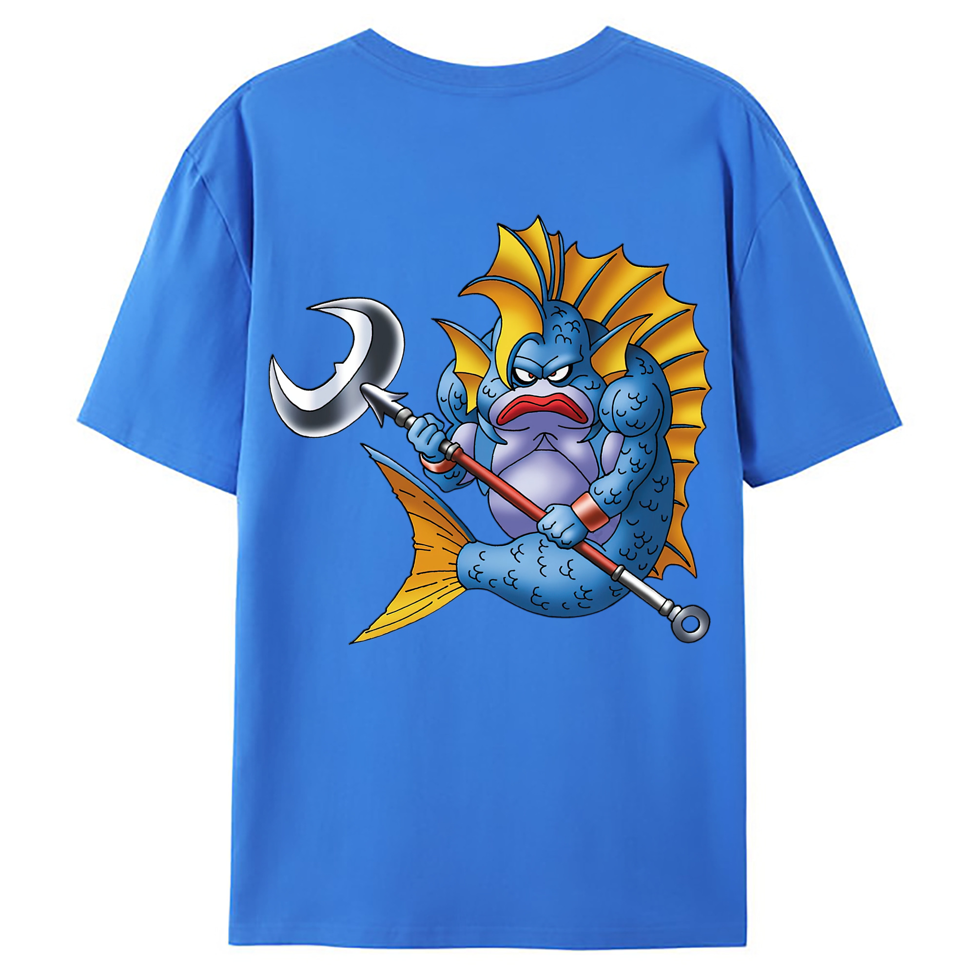 （画像用） ドラゴンクエスト Doragon Kuesuto Dragon Quest 綿100％ メンズ半袖Tシャツ（バックプリント） 通気性