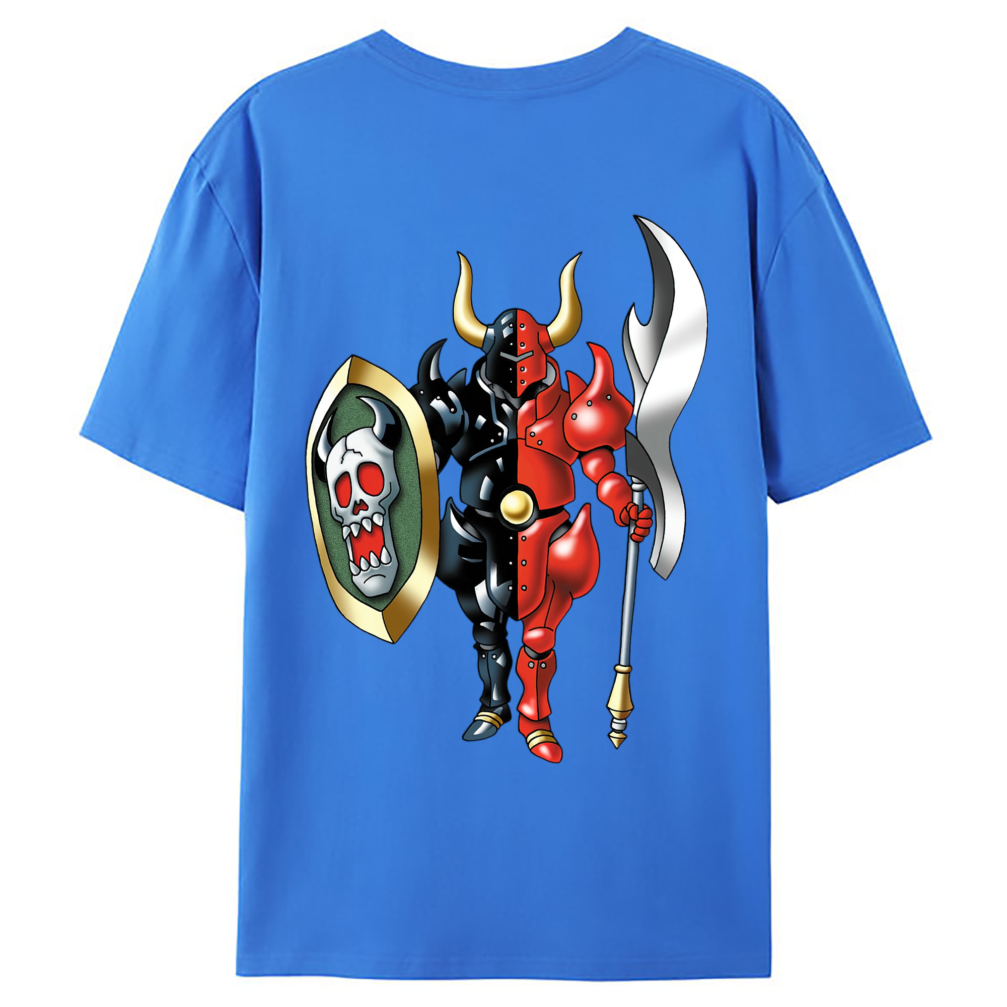 （画像用） ドラゴンクエスト Doragon Kuesuto Dragon Quest 綿100％ メンズ半袖Tシャツ（バックプリント） 通気性