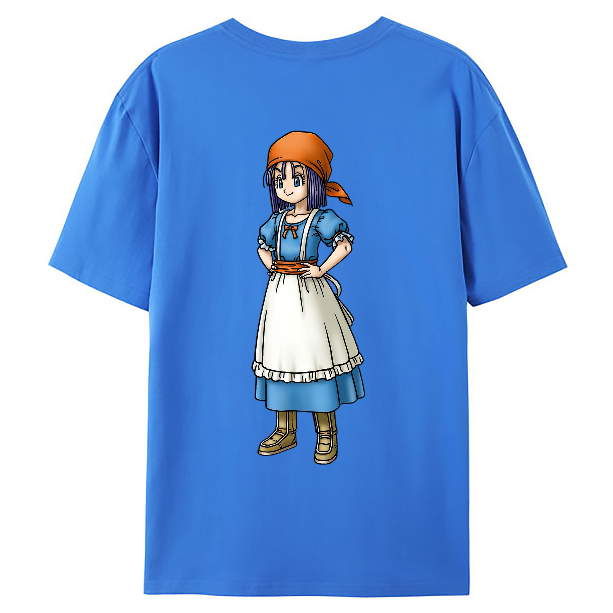 （画像用） ドラゴンクエスト Doragon Kuesuto Dragon Quest 綿100％ メンズ半袖Tシャツ（バックプリント） 通気性
