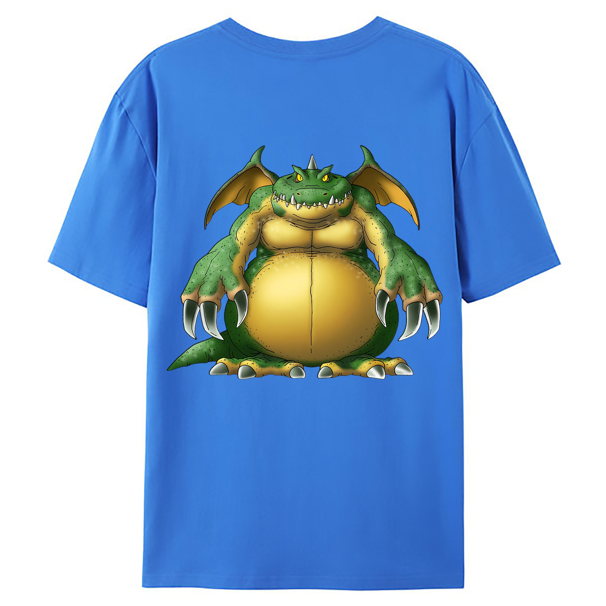 （画像用） ドラゴンクエスト Doragon Kuesuto Dragon Quest 綿100％ メンズ半袖Tシャツ（バックプリント） 通気性