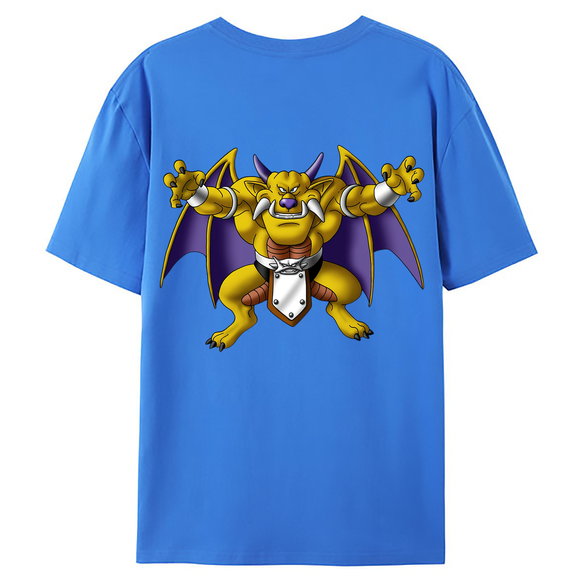 （画像用） ドラゴンクエスト Doragon Kuesuto Dragon Quest 綿100％ メンズ半袖Tシャツ（バックプリント） 通気性
