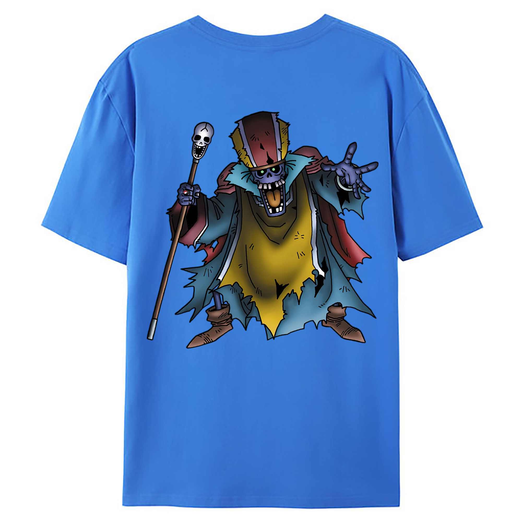 （画像用） ドラゴンクエスト Doragon Kuesuto Dragon Quest 綿100％ メンズ半袖Tシャツ（バックプリント） 通気性