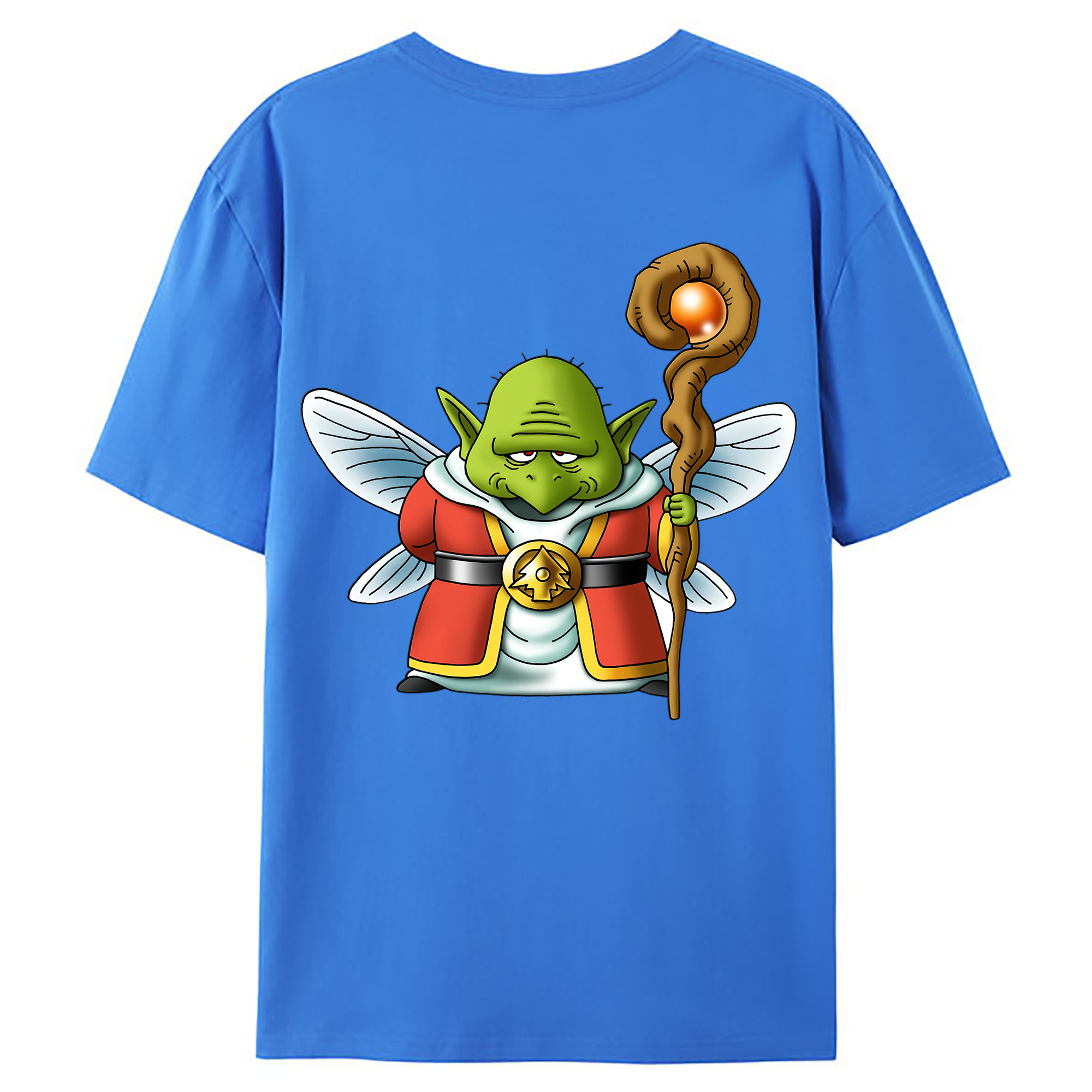 （画像用） ドラゴンクエスト Doragon Kuesuto Dragon Quest 綿100％ メンズ半袖Tシャツ（バックプリント） 通気性