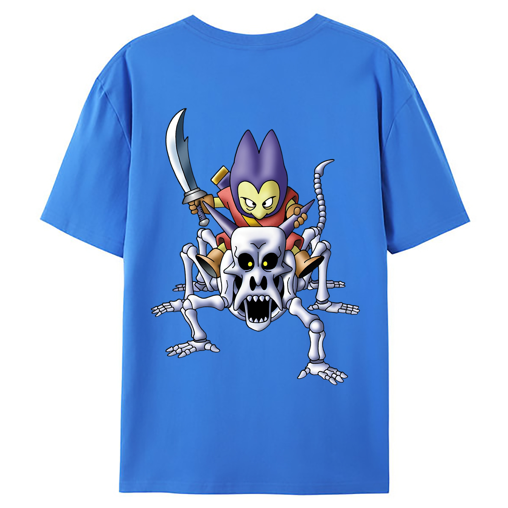 （画像用） ドラゴンクエスト Doragon Kuesuto Dragon Quest 綿100％ メンズ半袖Tシャツ（バックプリント） 通気性