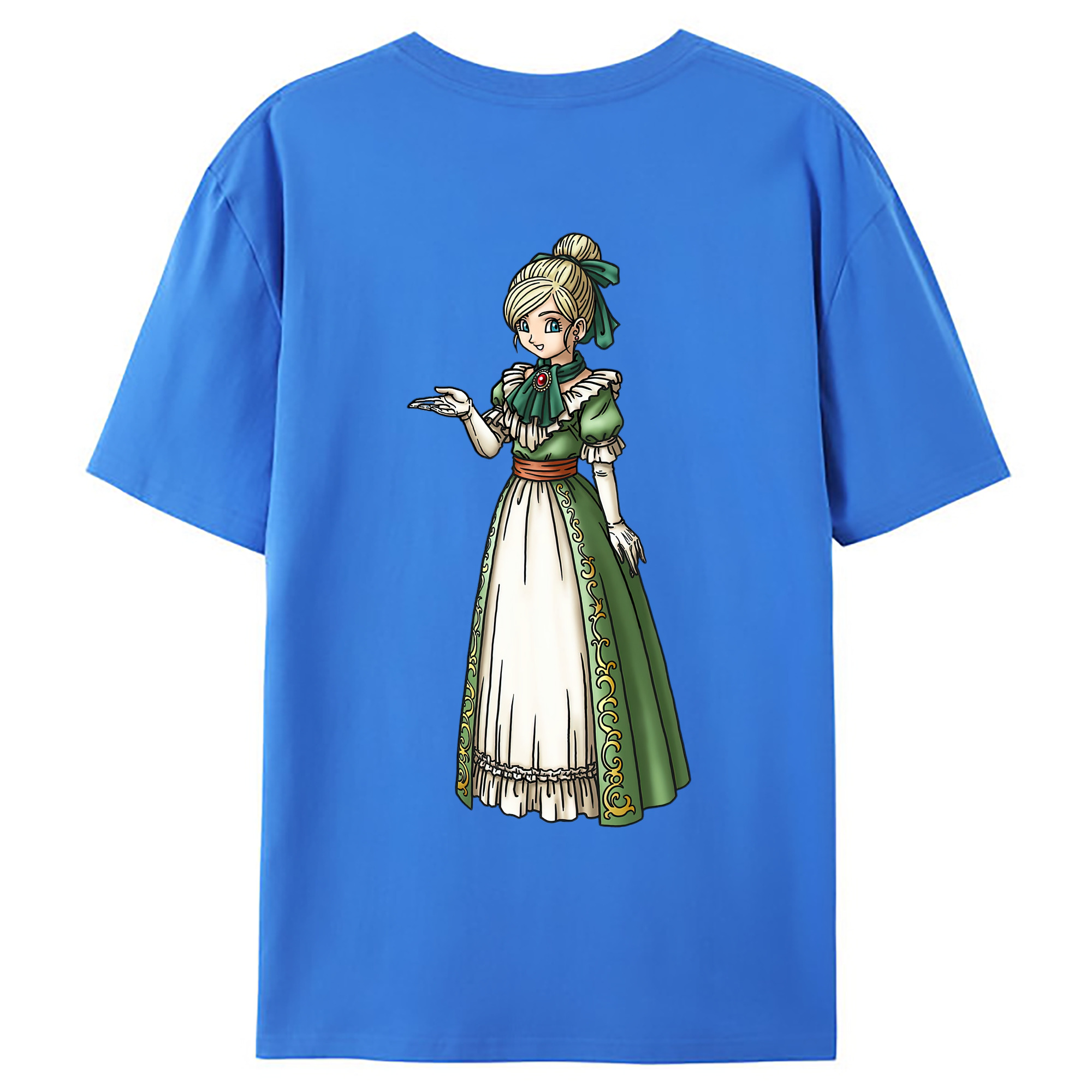 （画像用） ドラゴンクエスト Doragon Kuesuto Dragon Quest 綿100％ メンズ半袖Tシャツ（バックプリント） 通気性